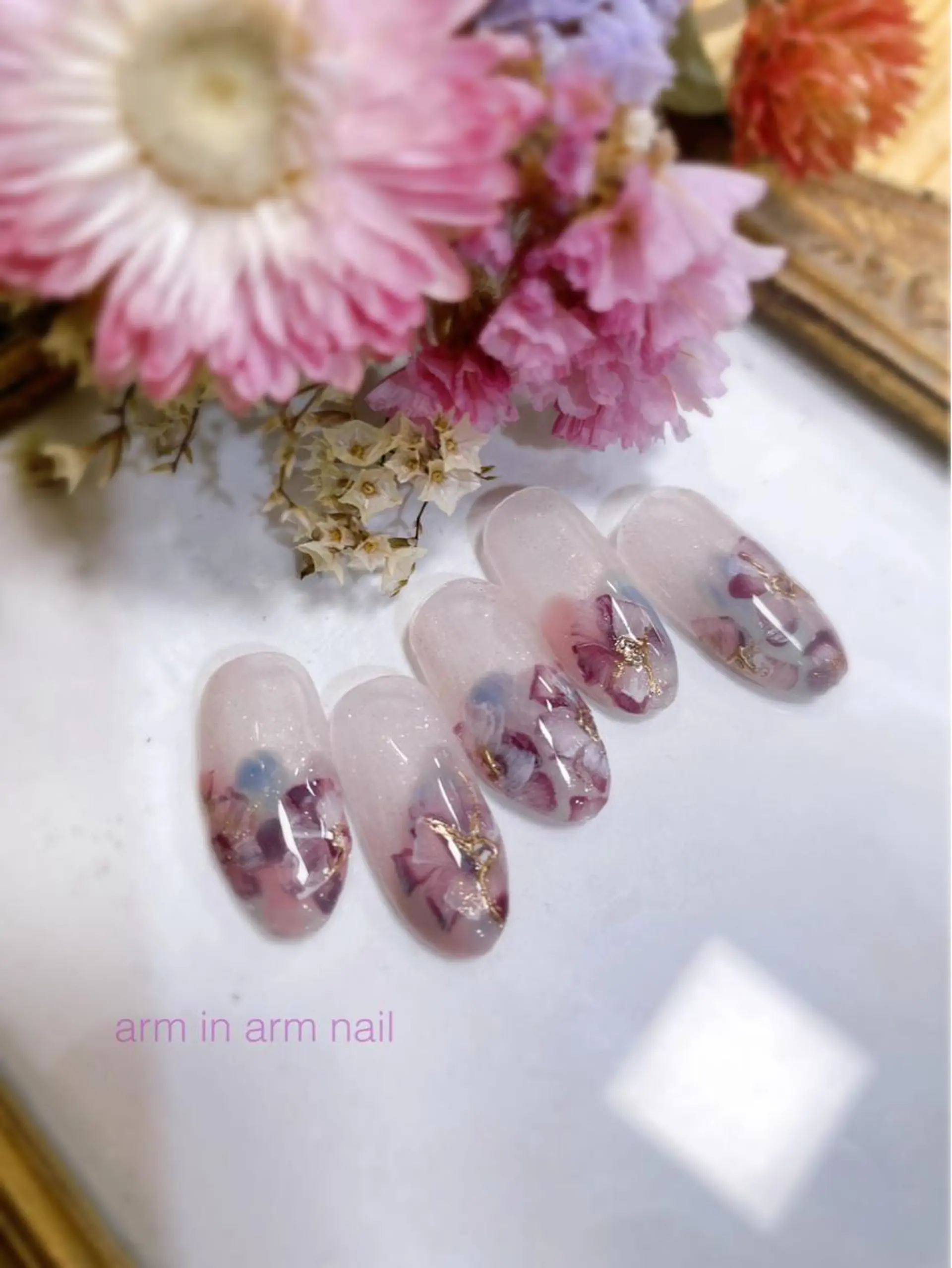 ネイル arm in arm ︎✿Yamamotoのマツエク・マツパデザイン