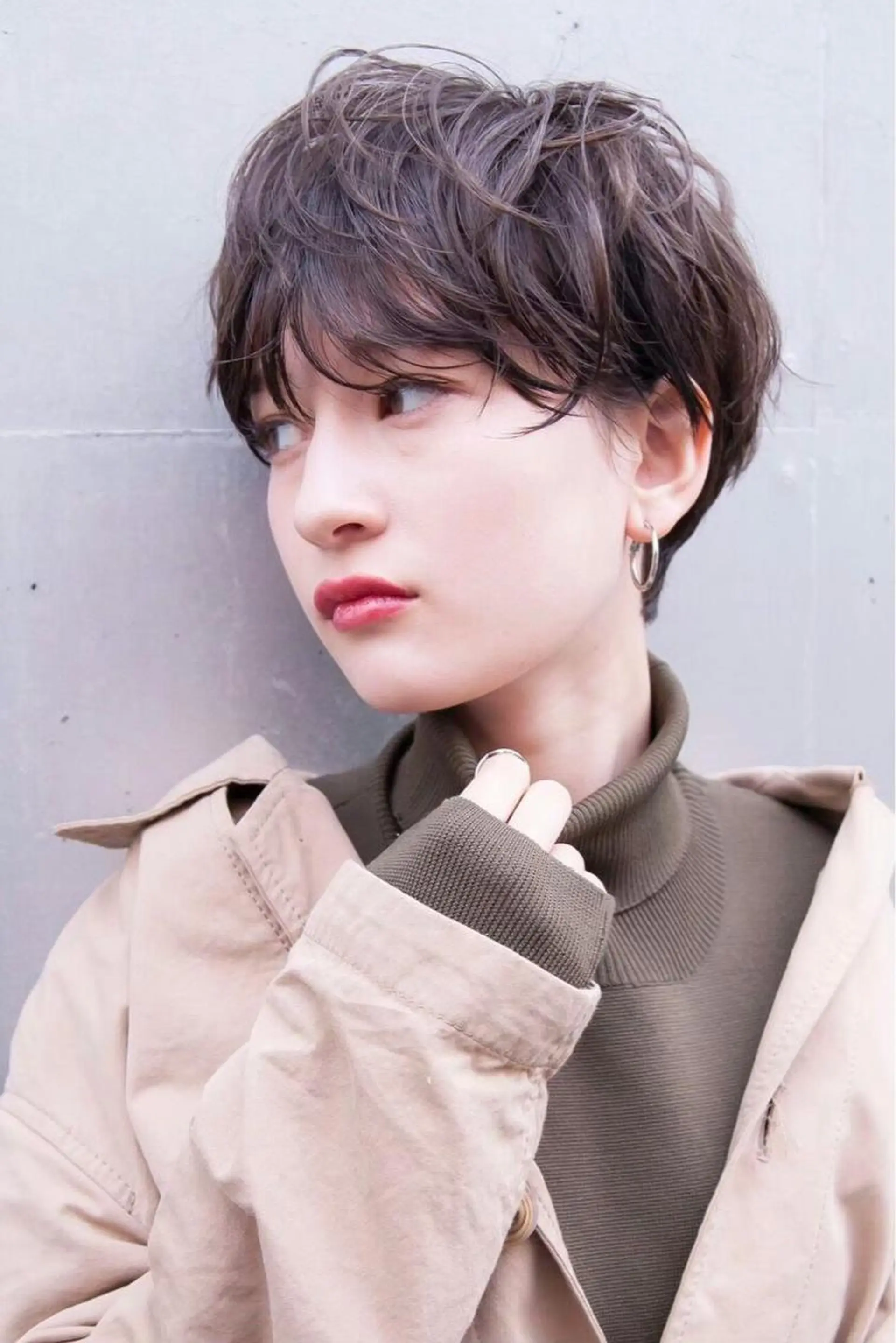 ショート カラー パーマ カット ヘアセット ☕️ベージュカラー 内藤光哉☕️のヘアスタイル