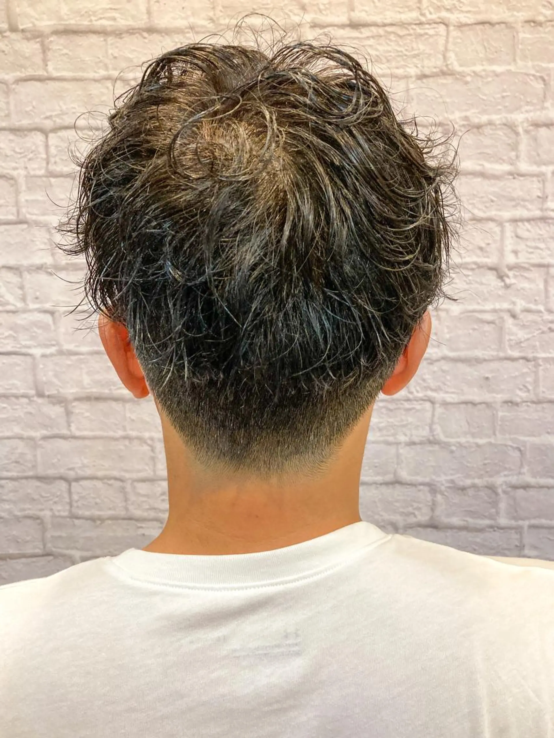 ショート カラー パーマ メンズ カット パーマ お客様満足度NO.1 小林真弥のヘアスタイル