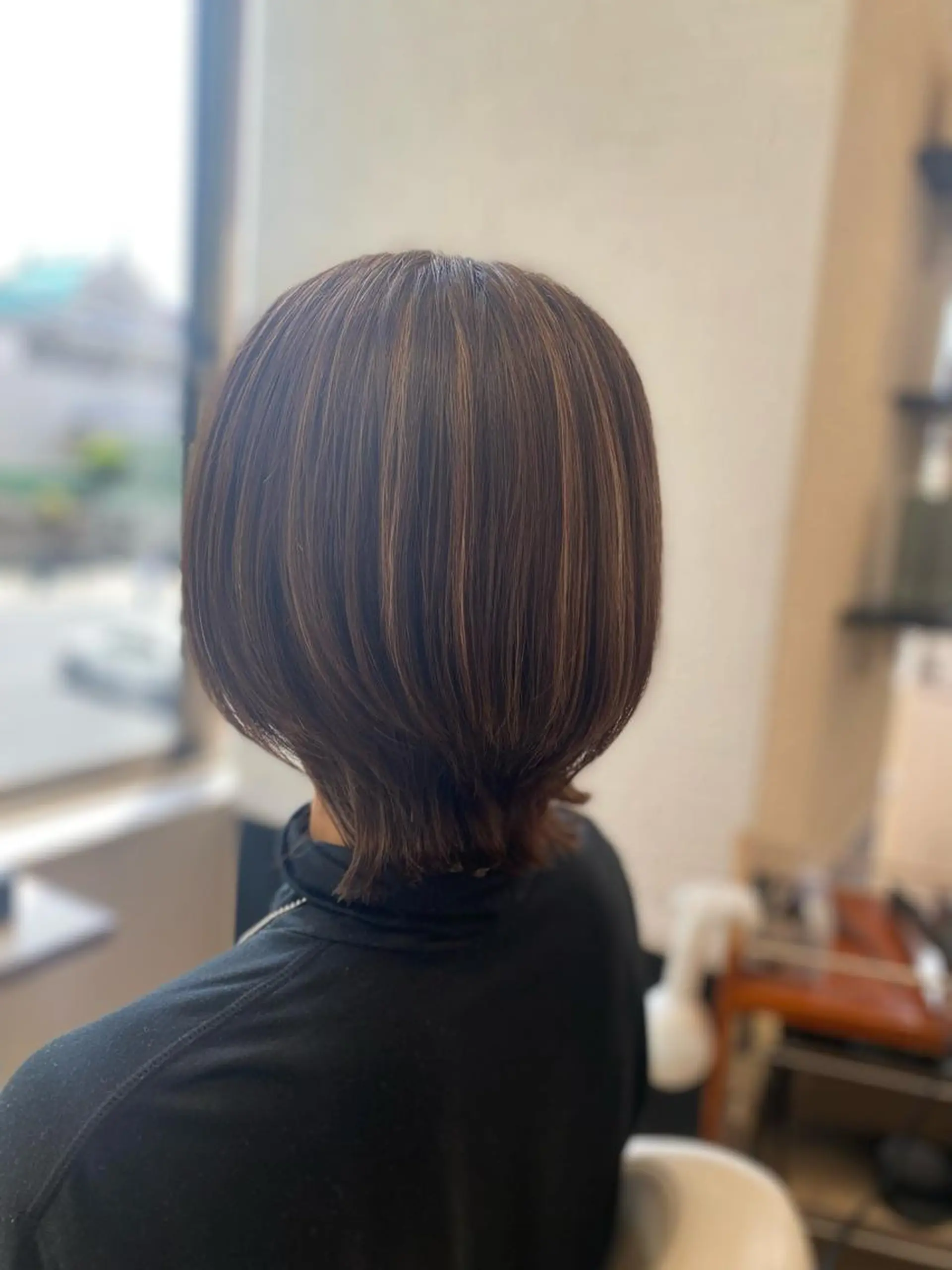 ミディアム カット トリートメント ヘッドスパ 透明感カラー 大貫怜司のヘアスタイル