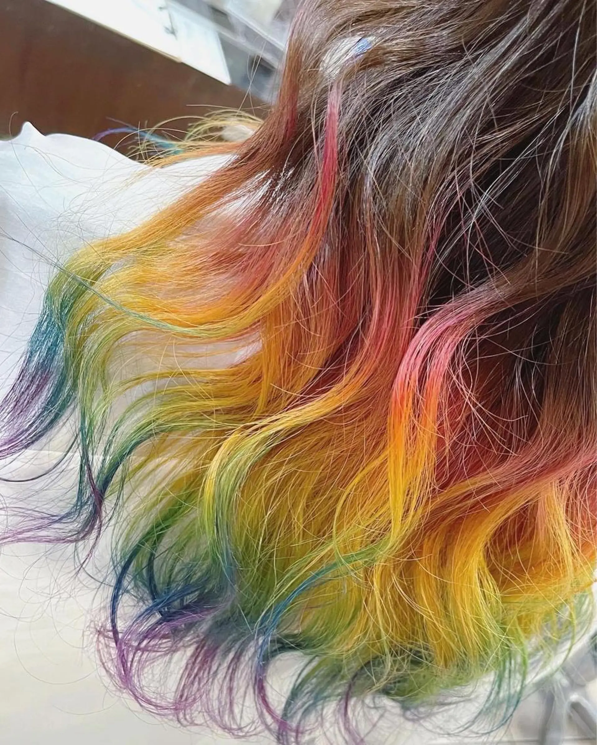 ロング カラー グラデーションカラー Zina天王寺 CHIAKIのヘアスタイル