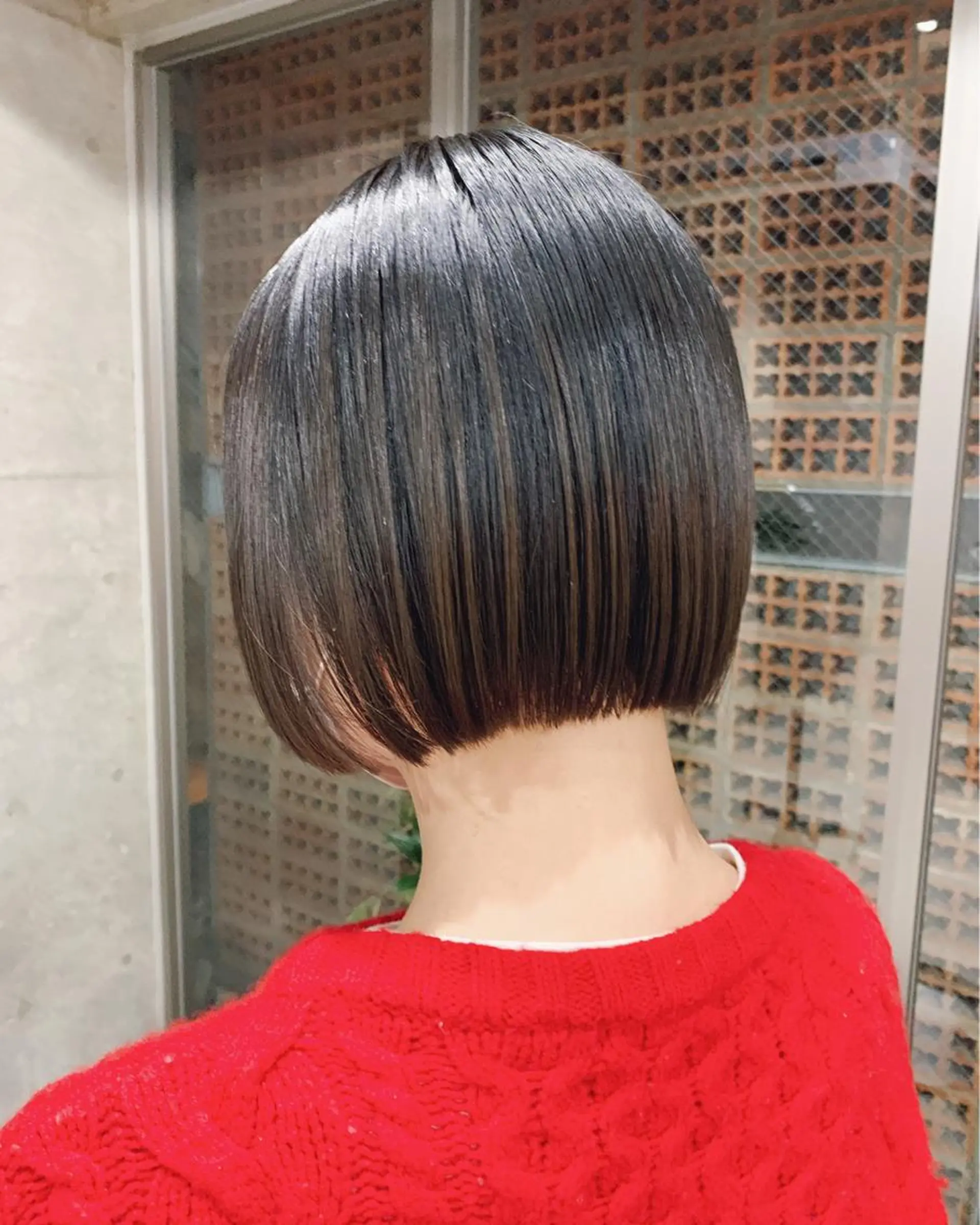 ショート カラー ボブパーマコテ巻き風 パーマNo1深江秀平のヘアスタイル