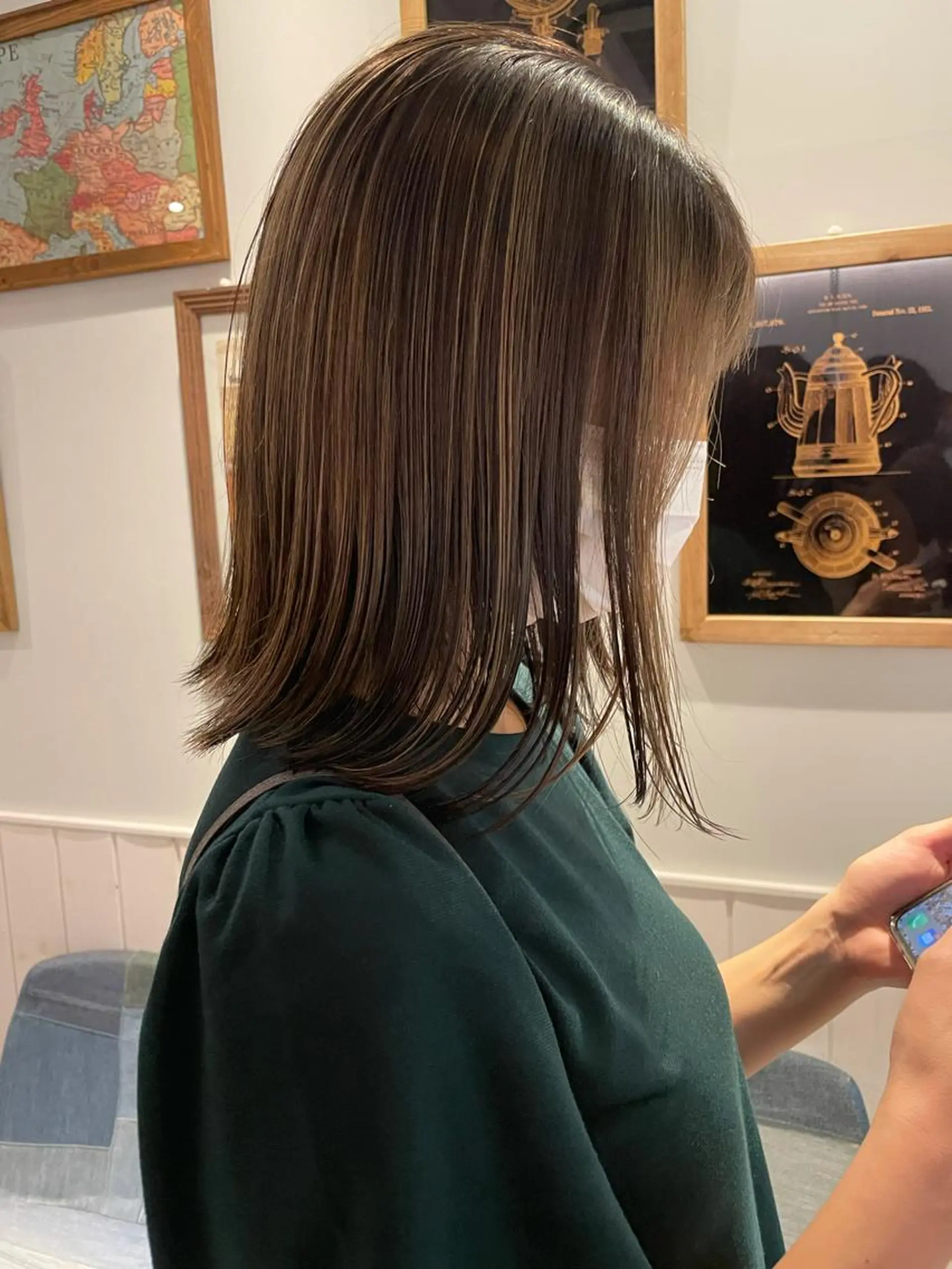 ショート カラー バレイヤージュ レイヤーカット ケアブリーチ/ エクステ/レイヤーのヘアスタイル