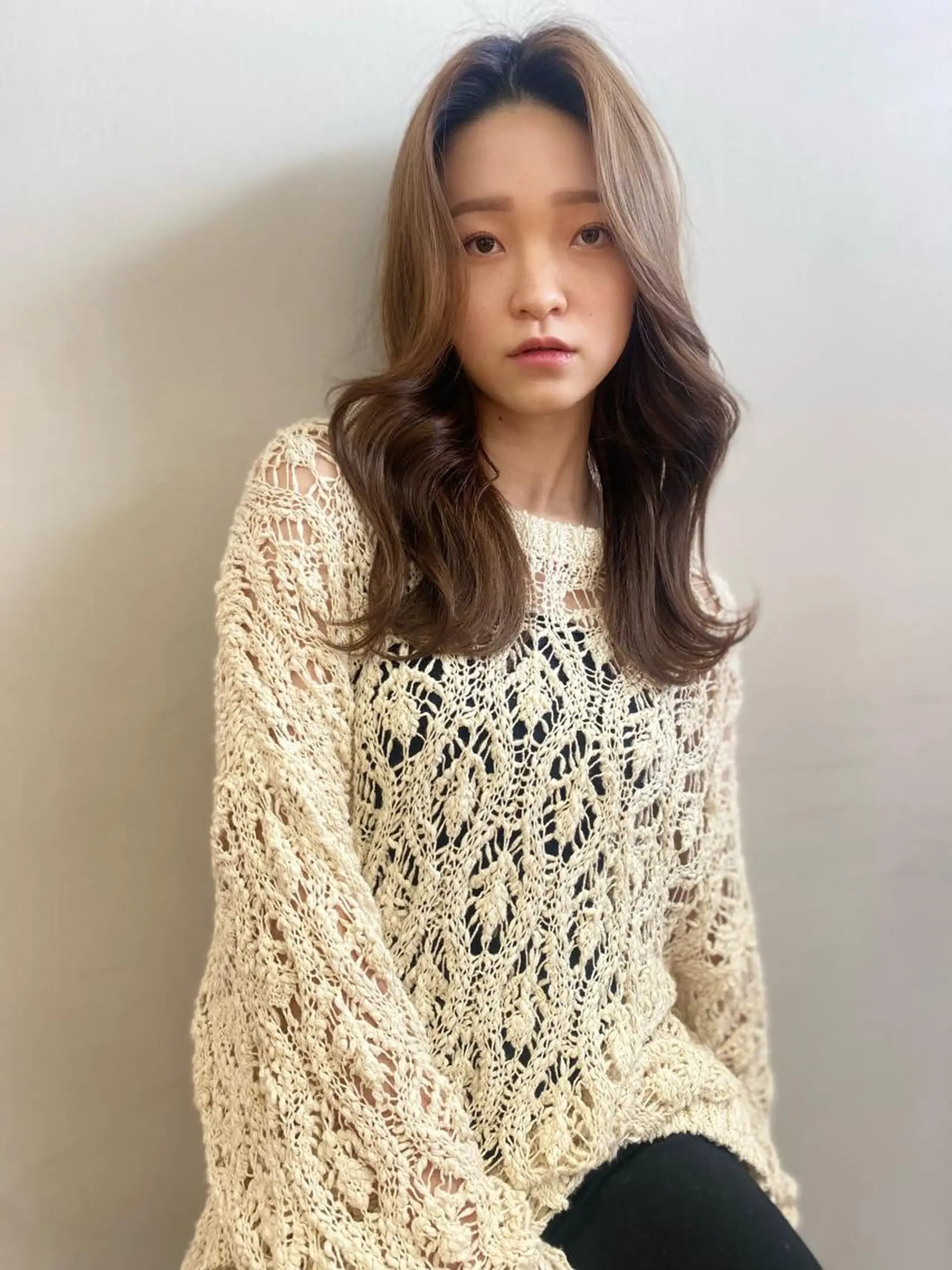 セミロング 23°NADAUN所属・岐阜1番韓国ヘア/ 星羅/23°のヘアスタイル