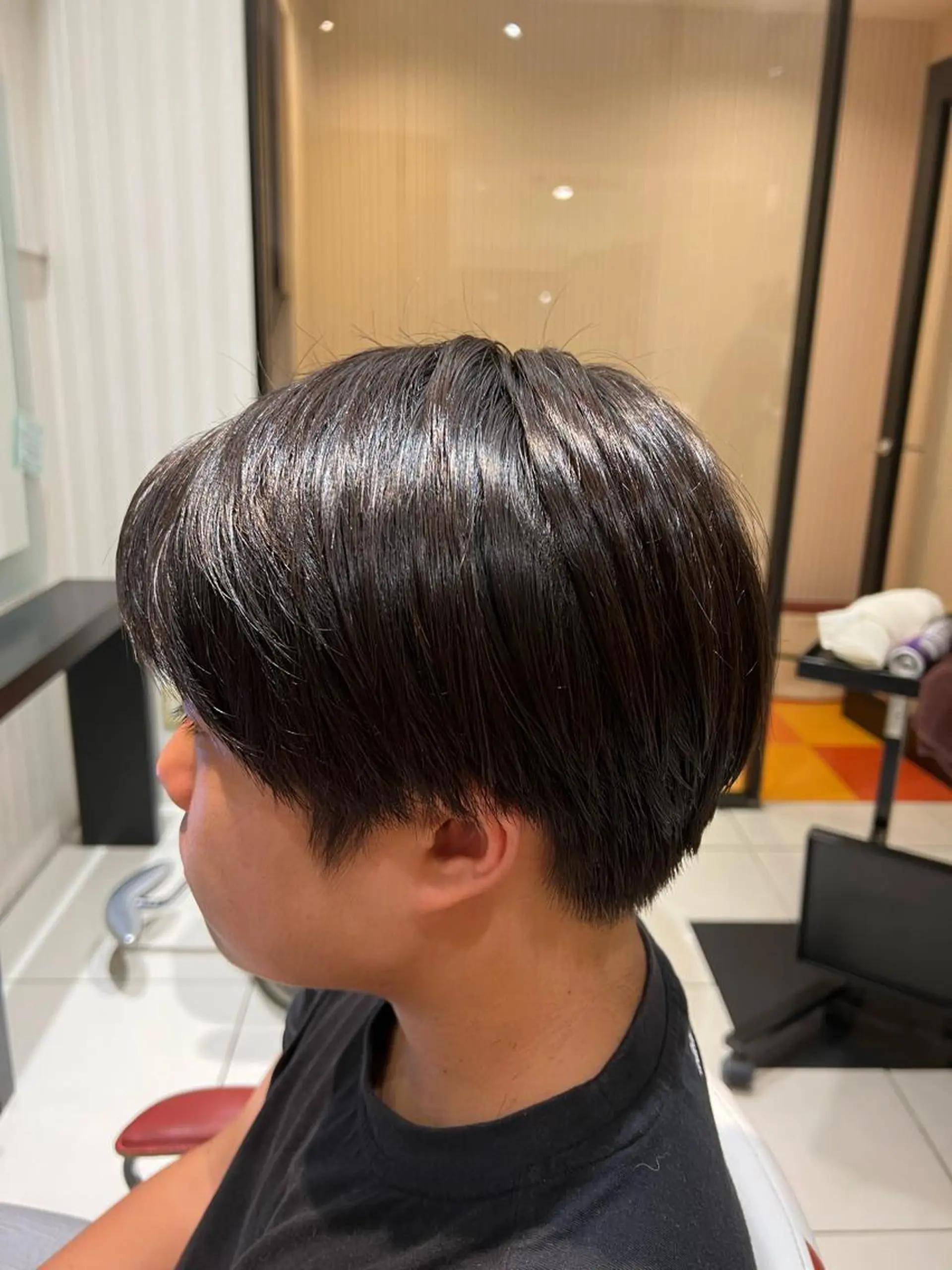 メンズ センターパート カット ＊インナーカラー＊ 植松彩音のヘアスタイル