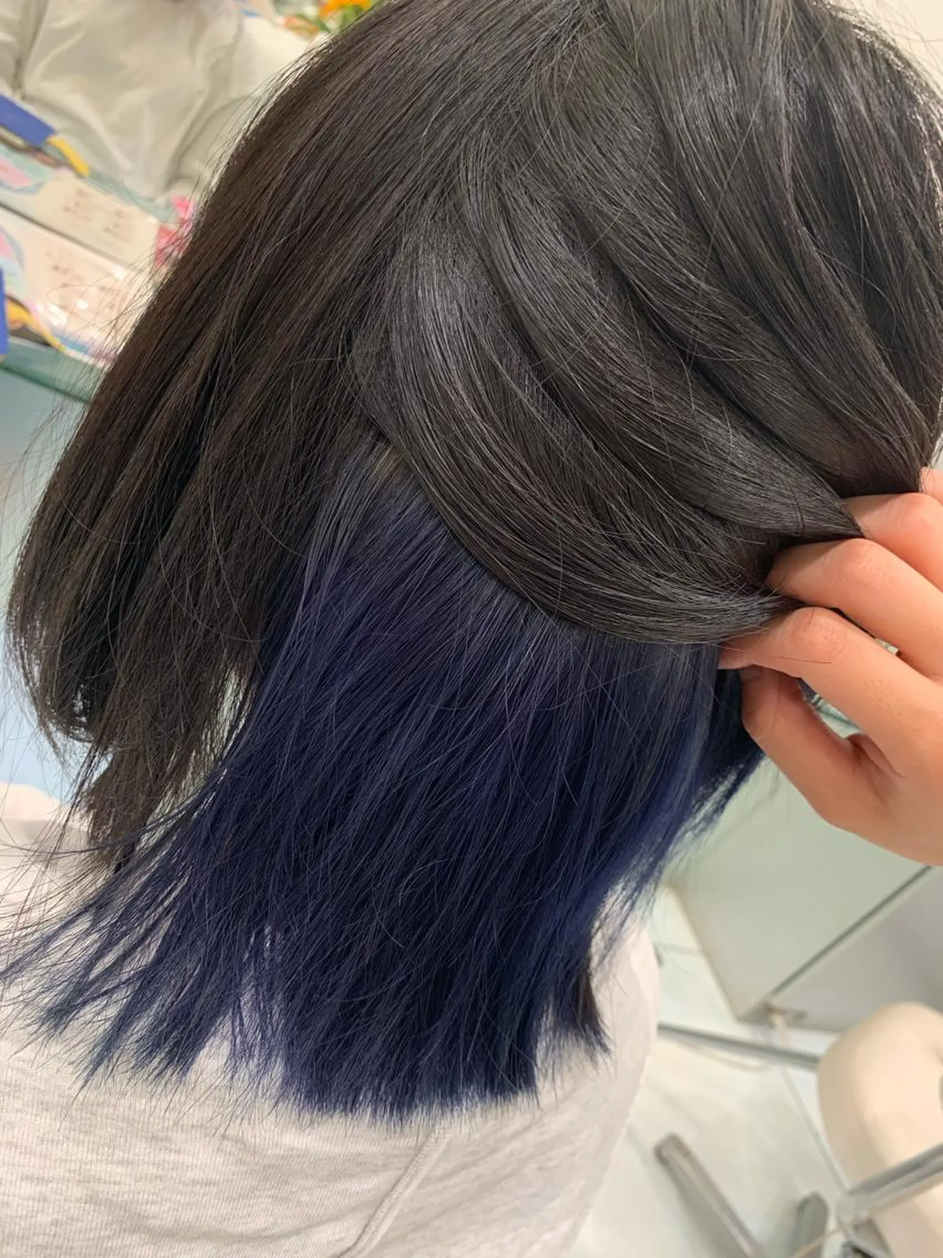 ミディアム カラー インナーカラー り ほのヘアスタイル