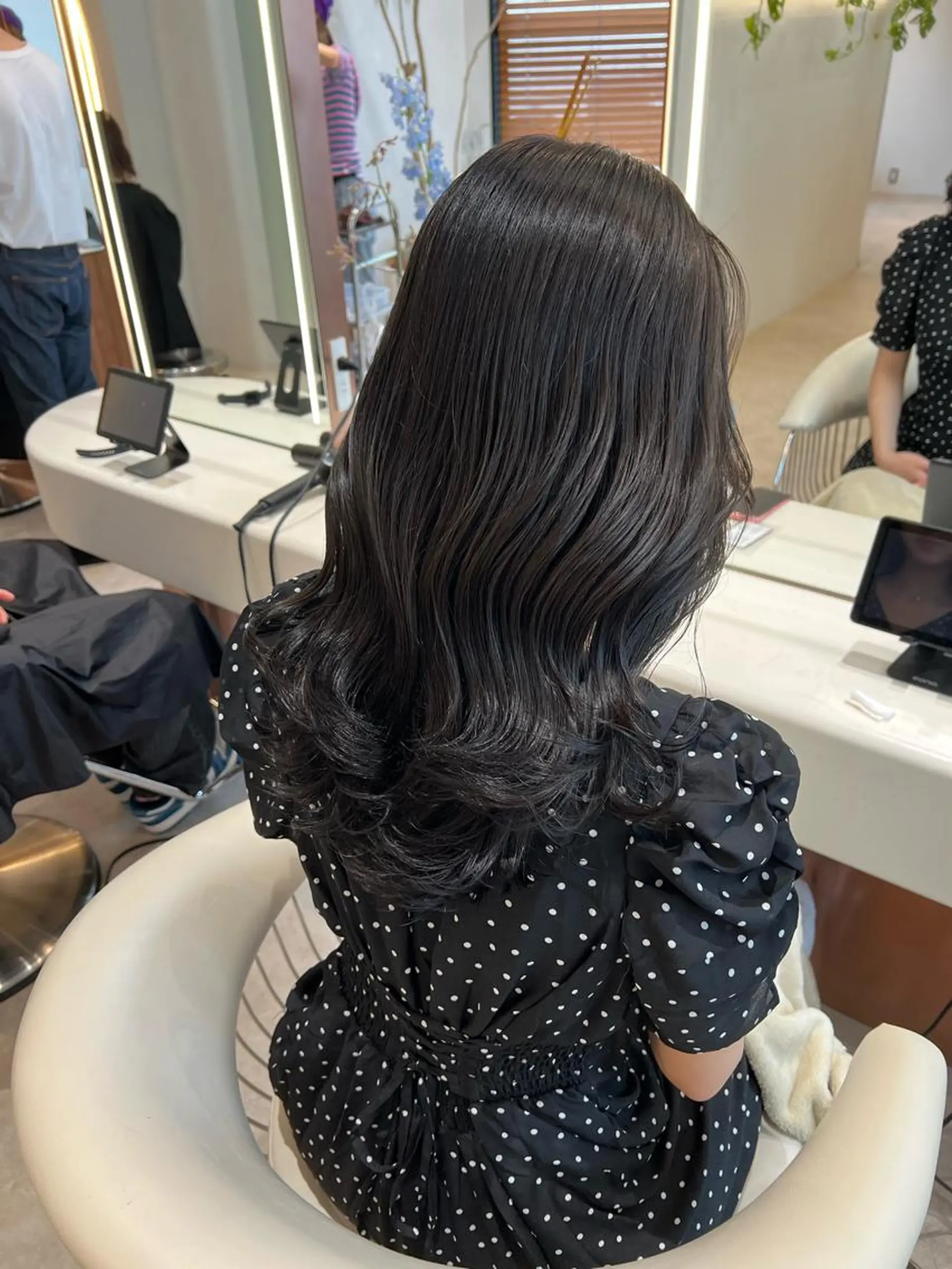 ミディアム カラー 韓国風ヘア レイヤーカット 韓国レイヤー🇰🇷 韓国研修◎渋谷カイトのヘアスタイル