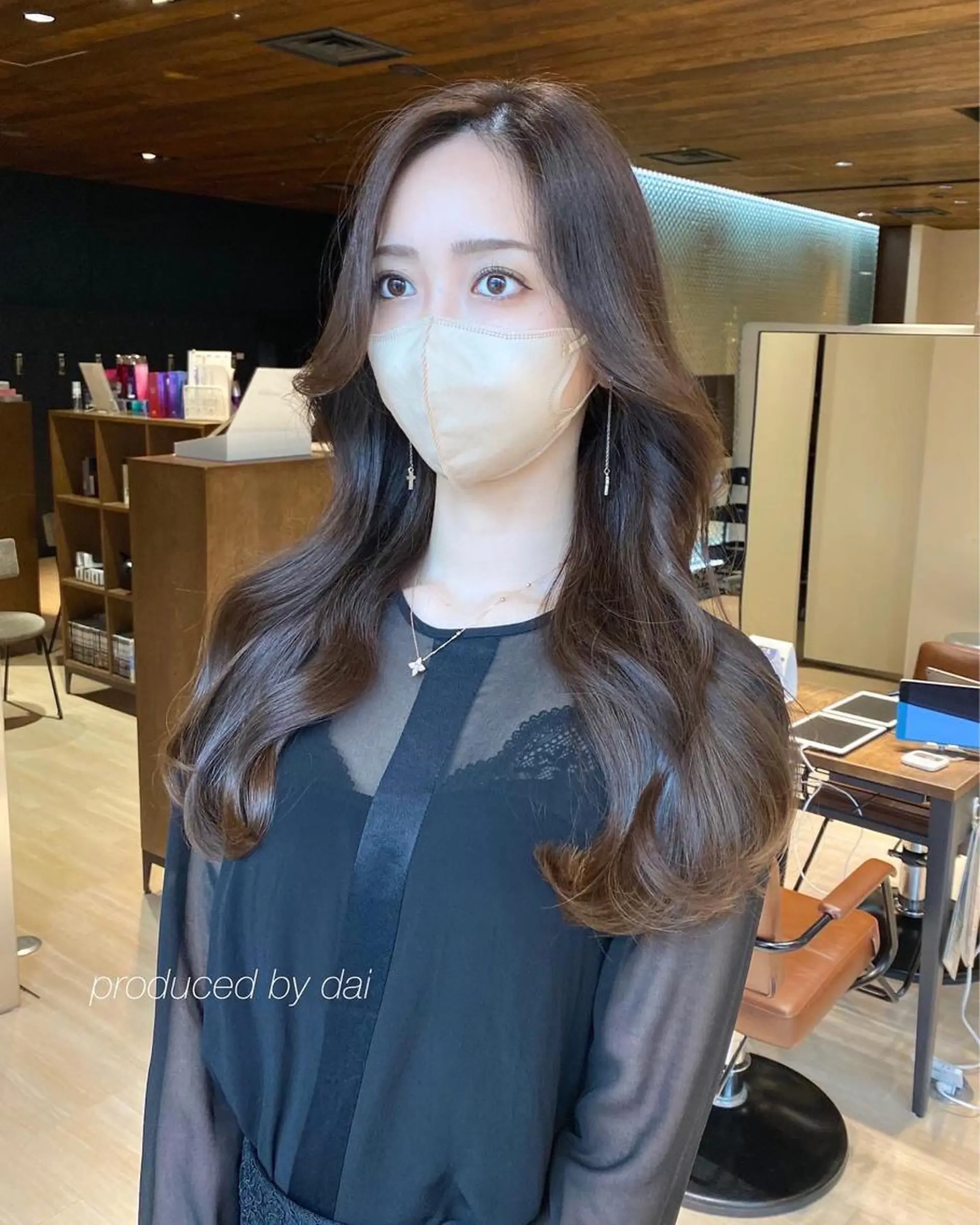 ロング カラー レイヤー/顔周り /透明感🩶高橋大のヘアスタイル