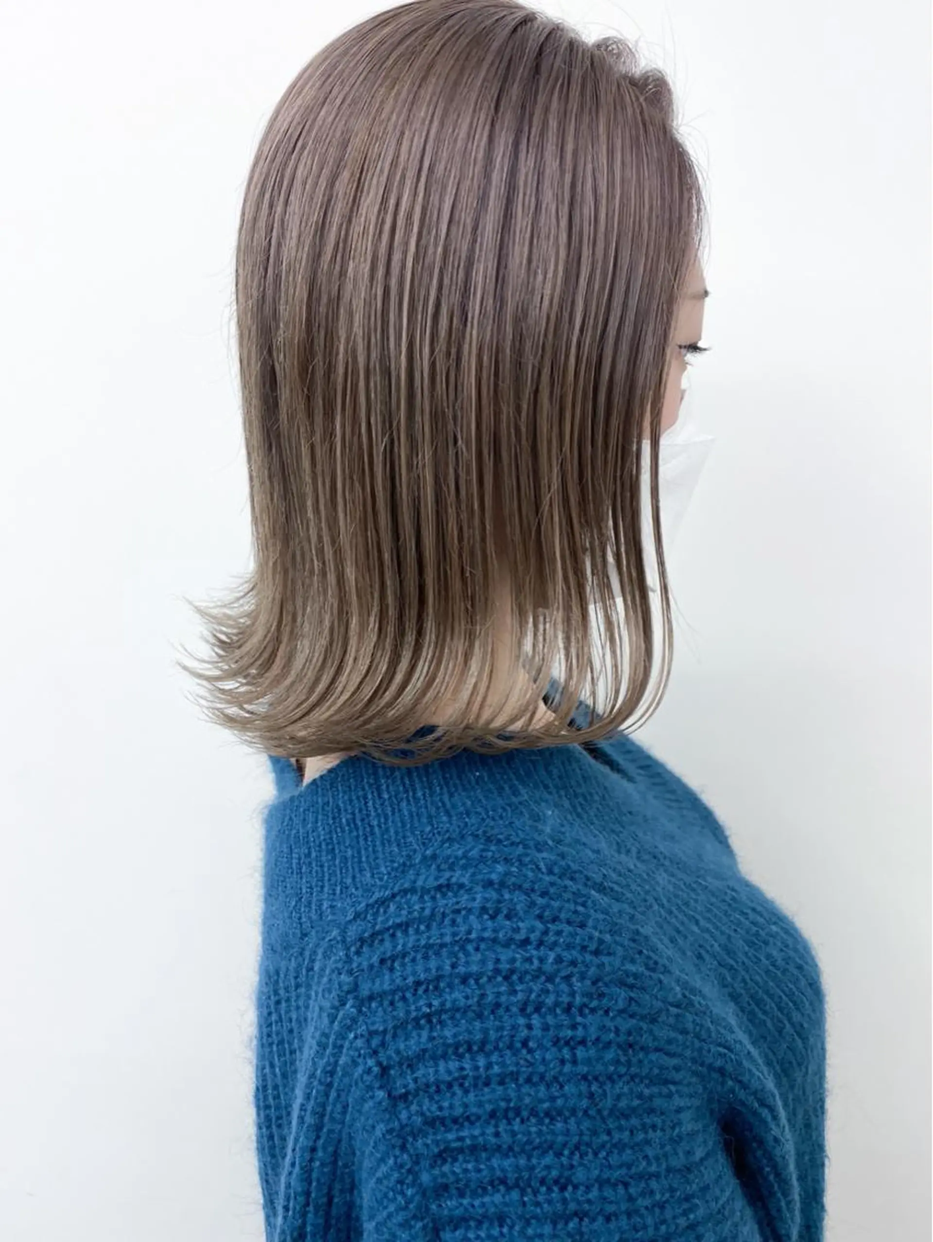 ミディアム カラー ブリーチ グレージュ カット ヘアカラー トリートメント Meena by urban所属・丹羽 隼人/髪質改善 /韓国ヘア🇰🇷のヘアスタイル