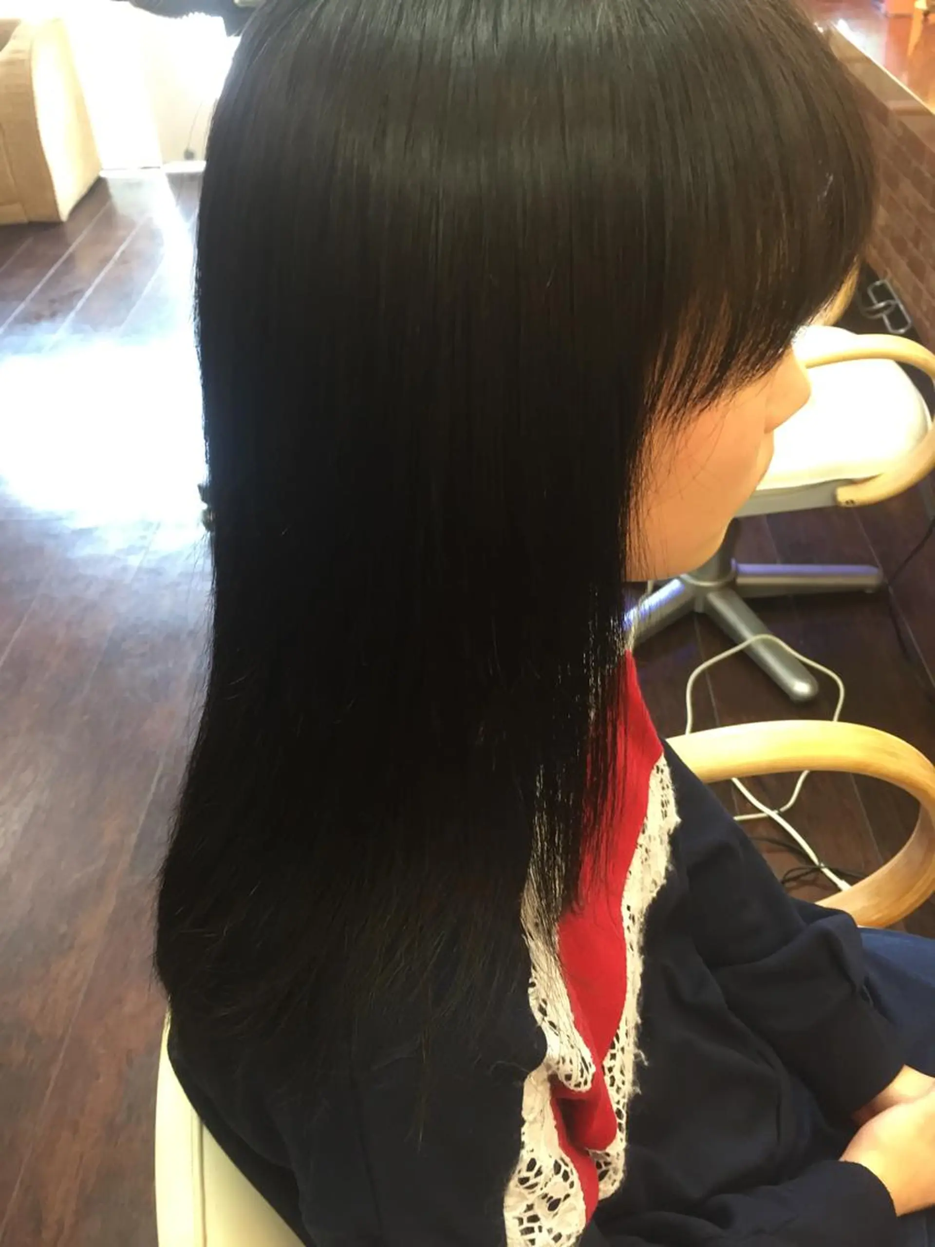 ロング パーマ 桧山 真のヘアスタイル