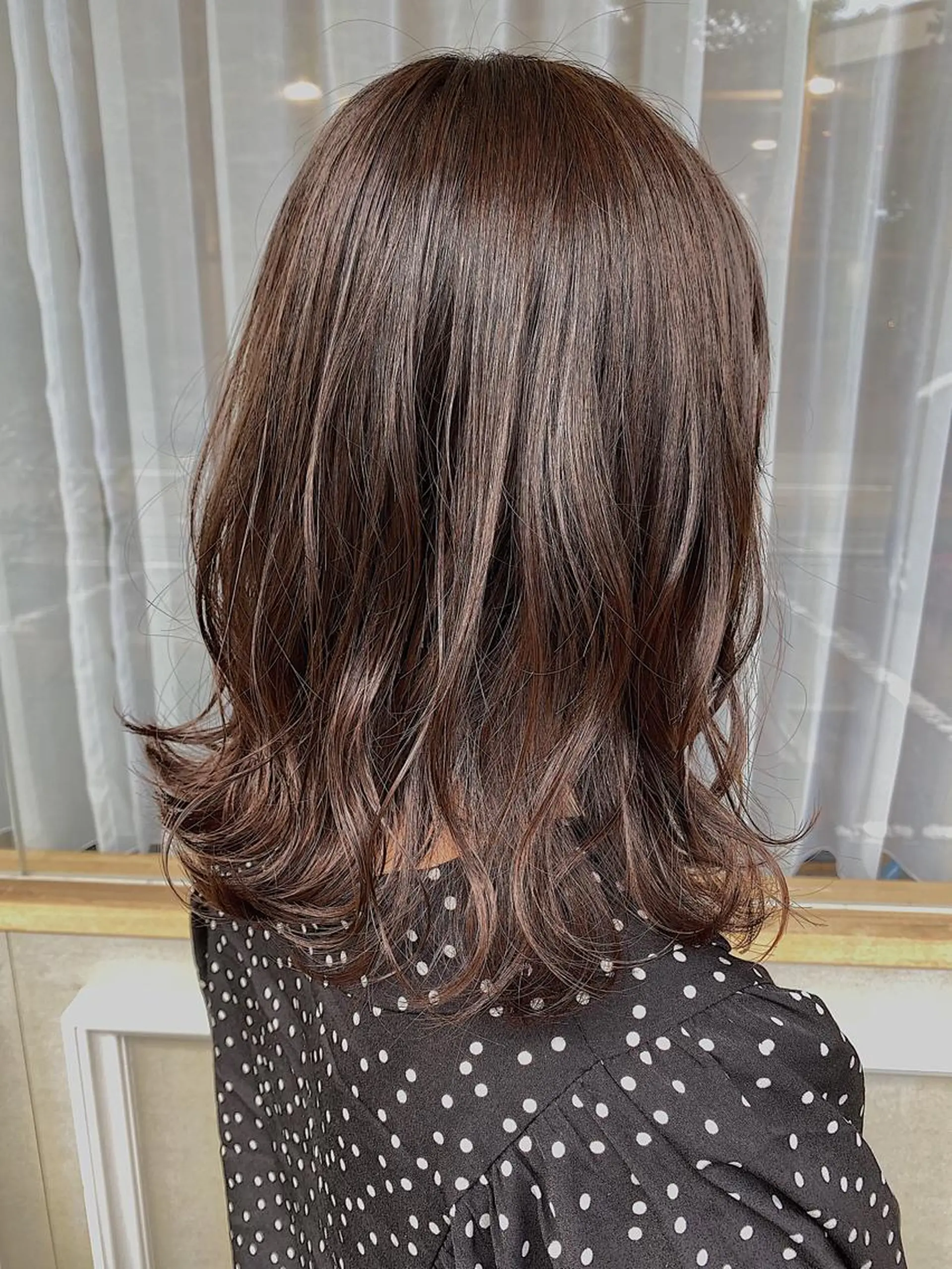 ミディアム カラー 透明感カラー merc. 福田茜のヘアスタイル