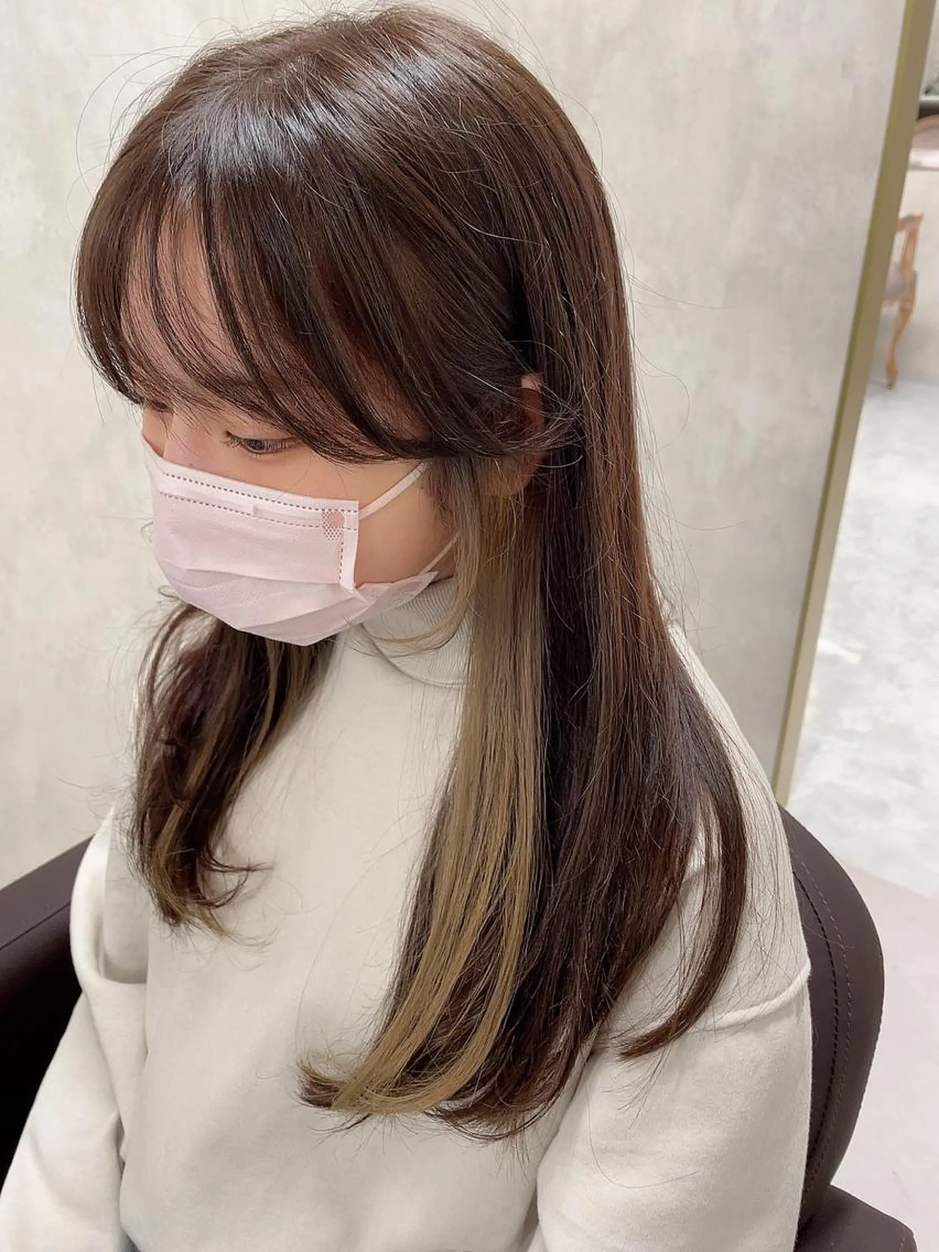 ロング ヘアカラー MR.GOODMORNING所属・天野 優美のヘアスタイル