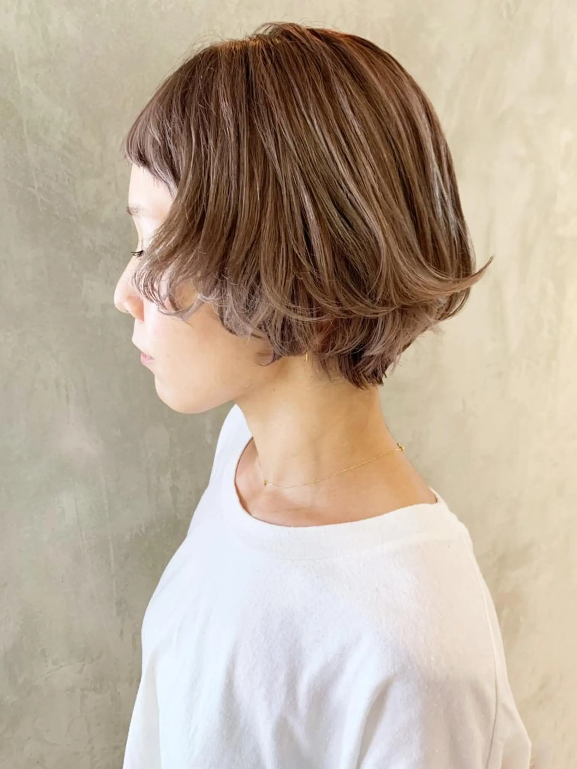 ショート カラー パーマ ヘアアレンジ ショートヘア ITbyALBUM 中野店のヘアスタイル