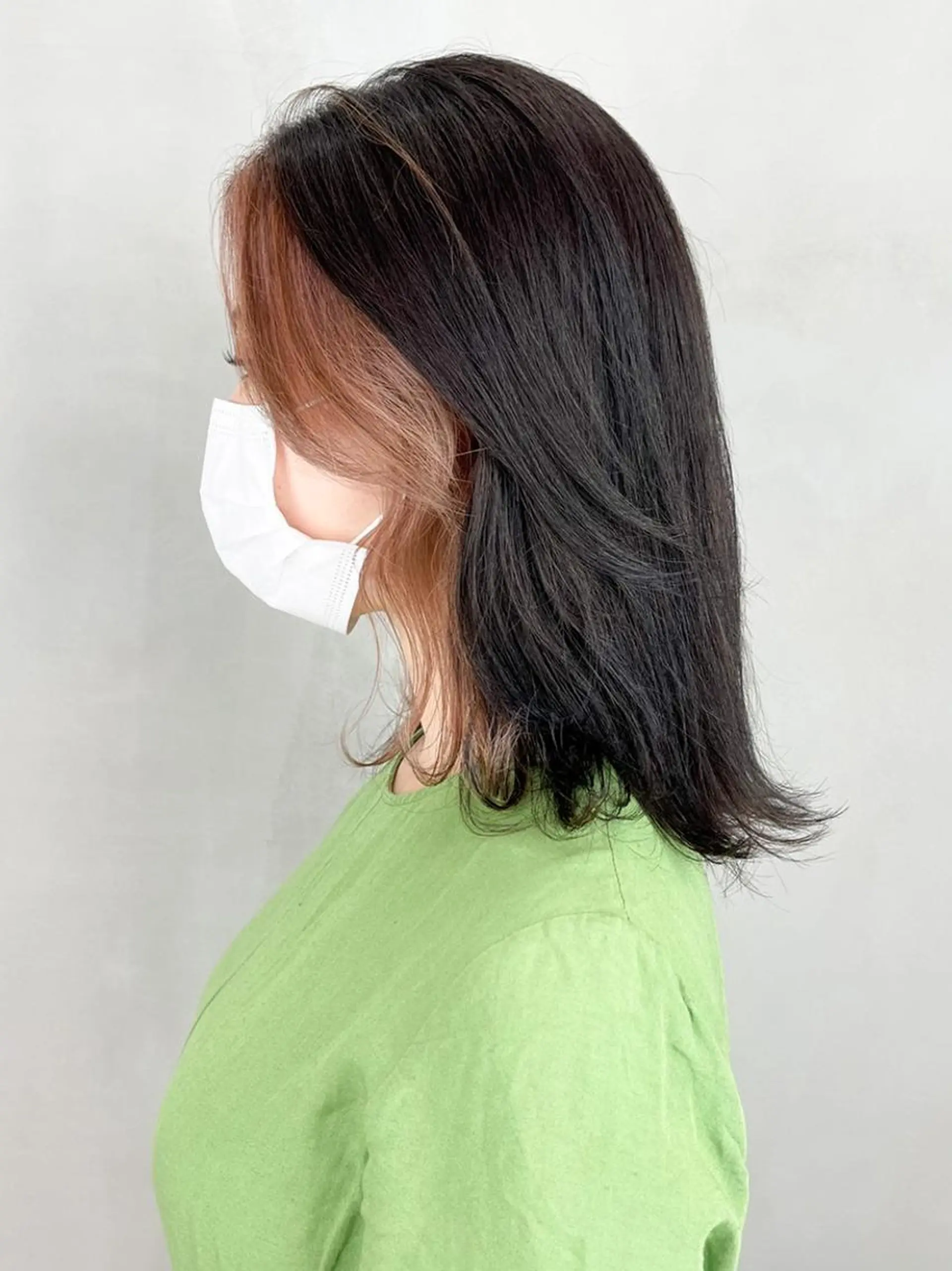 ミディアム カラー ベージュカラー カット ヘアカラー トリートメント ITbyALBUM 松戸のヘアスタイル