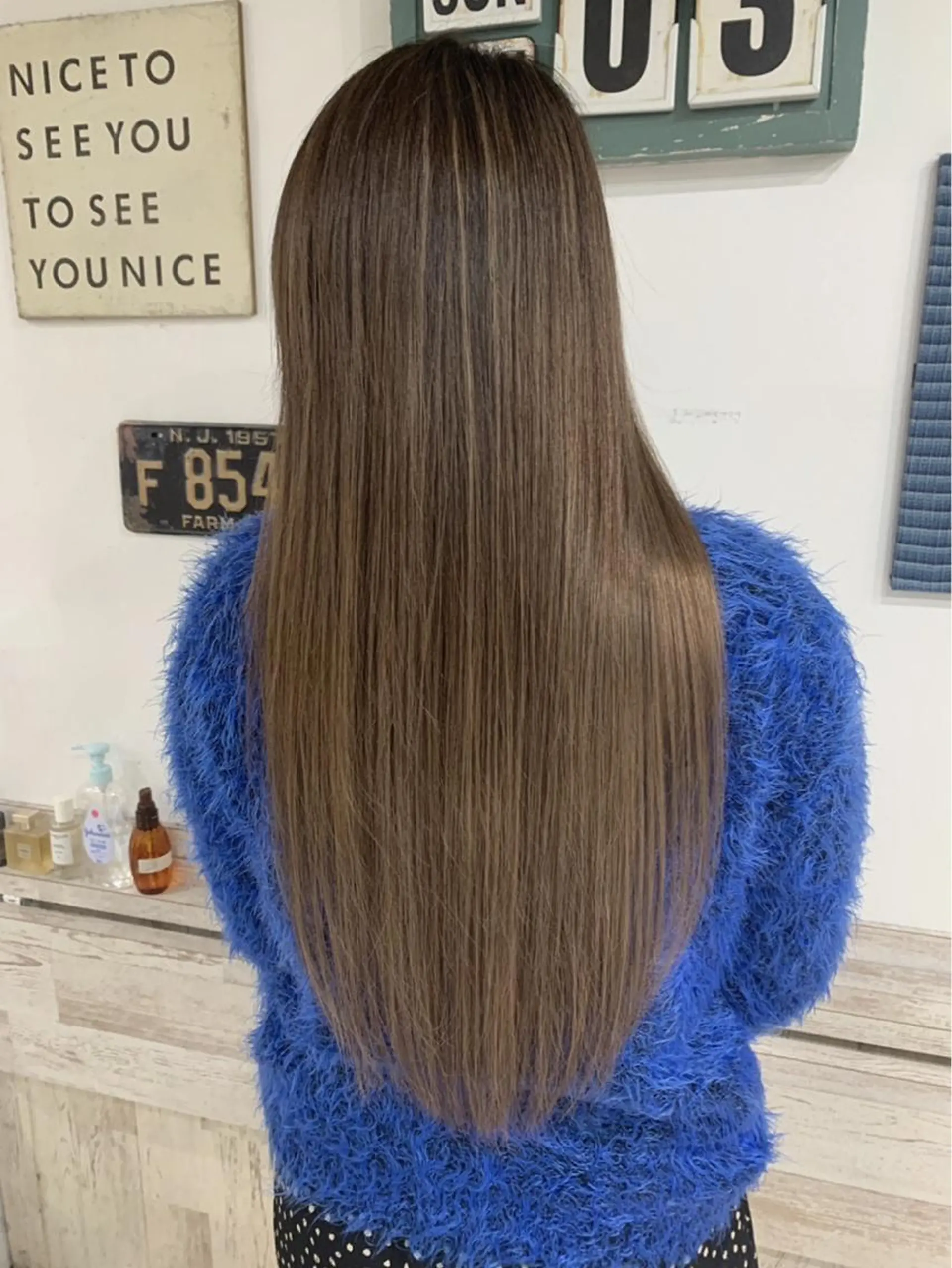 ロング カラー カット ヘアカラー トリートメント 京都大人女性ショート 徒歩1分/秋山のヘアスタイル