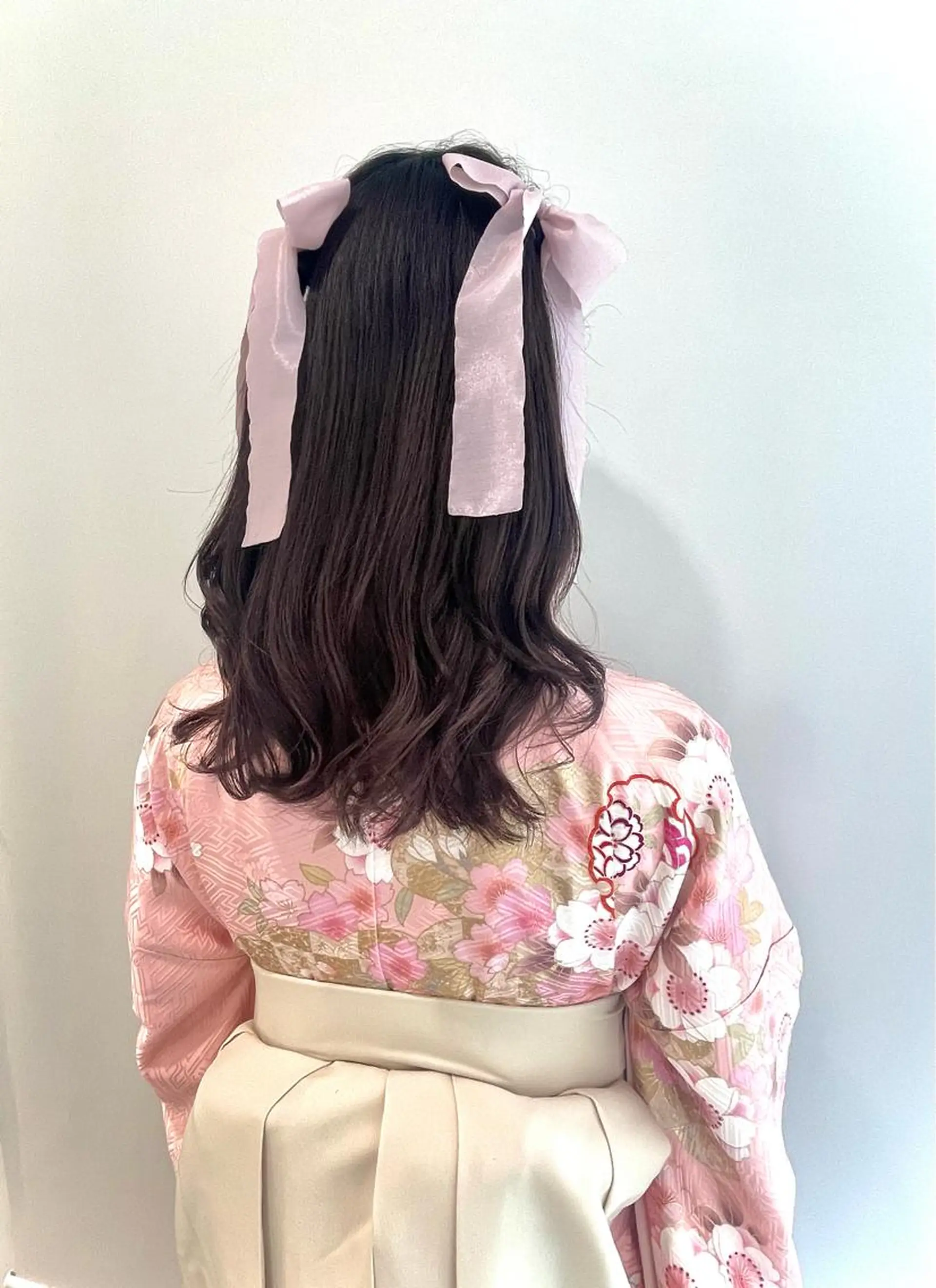 セミロング ヘアアレンジ 着付け 青沼夏未/オリーブ/ 寒色カラーのその他イメージ