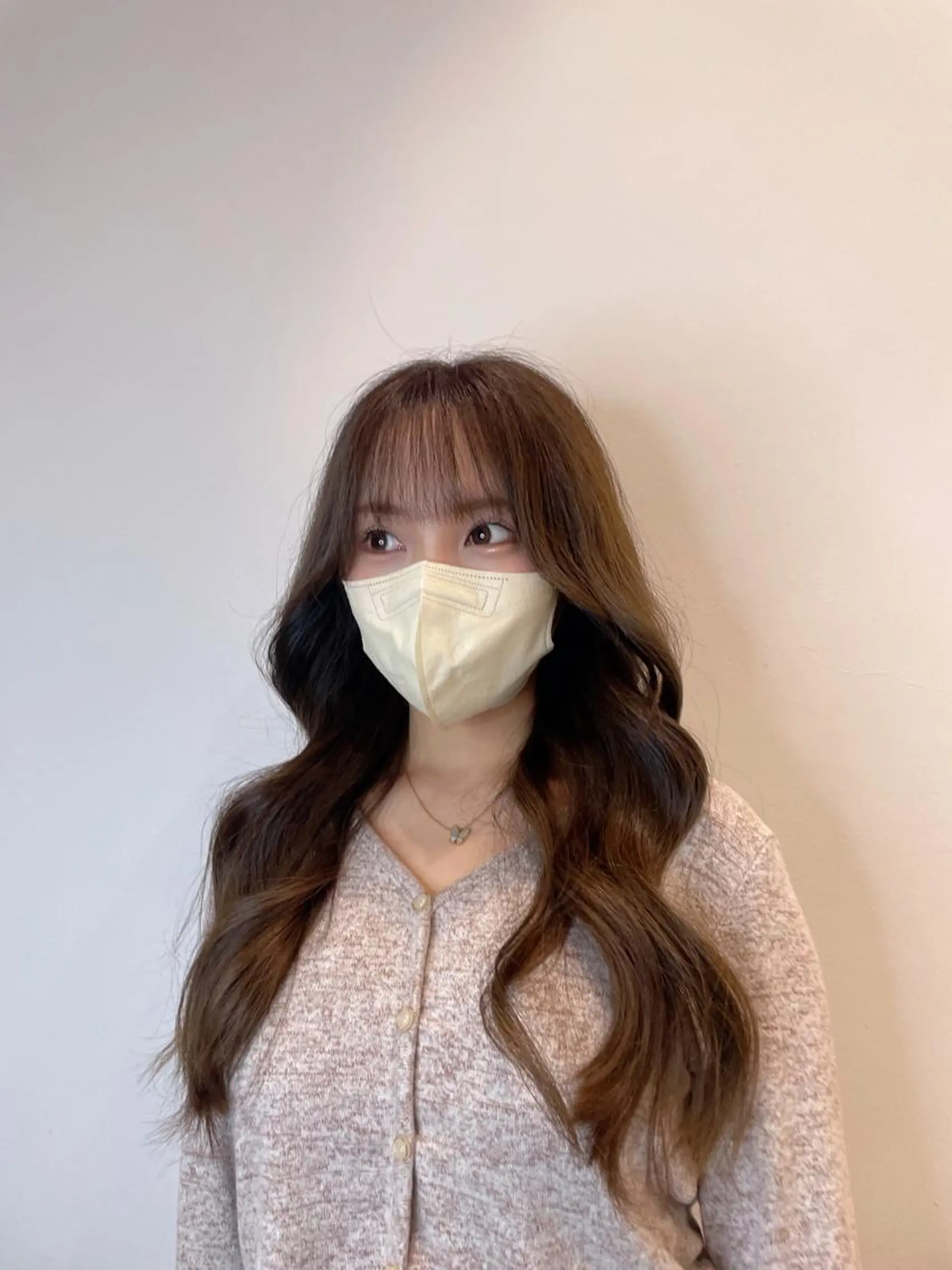 ロング カラー カット ヘアカラー トリートメント &chaLme   心斎橋所属・emi/髪質改善/ 韓国風/艶カラーのヘアスタイル