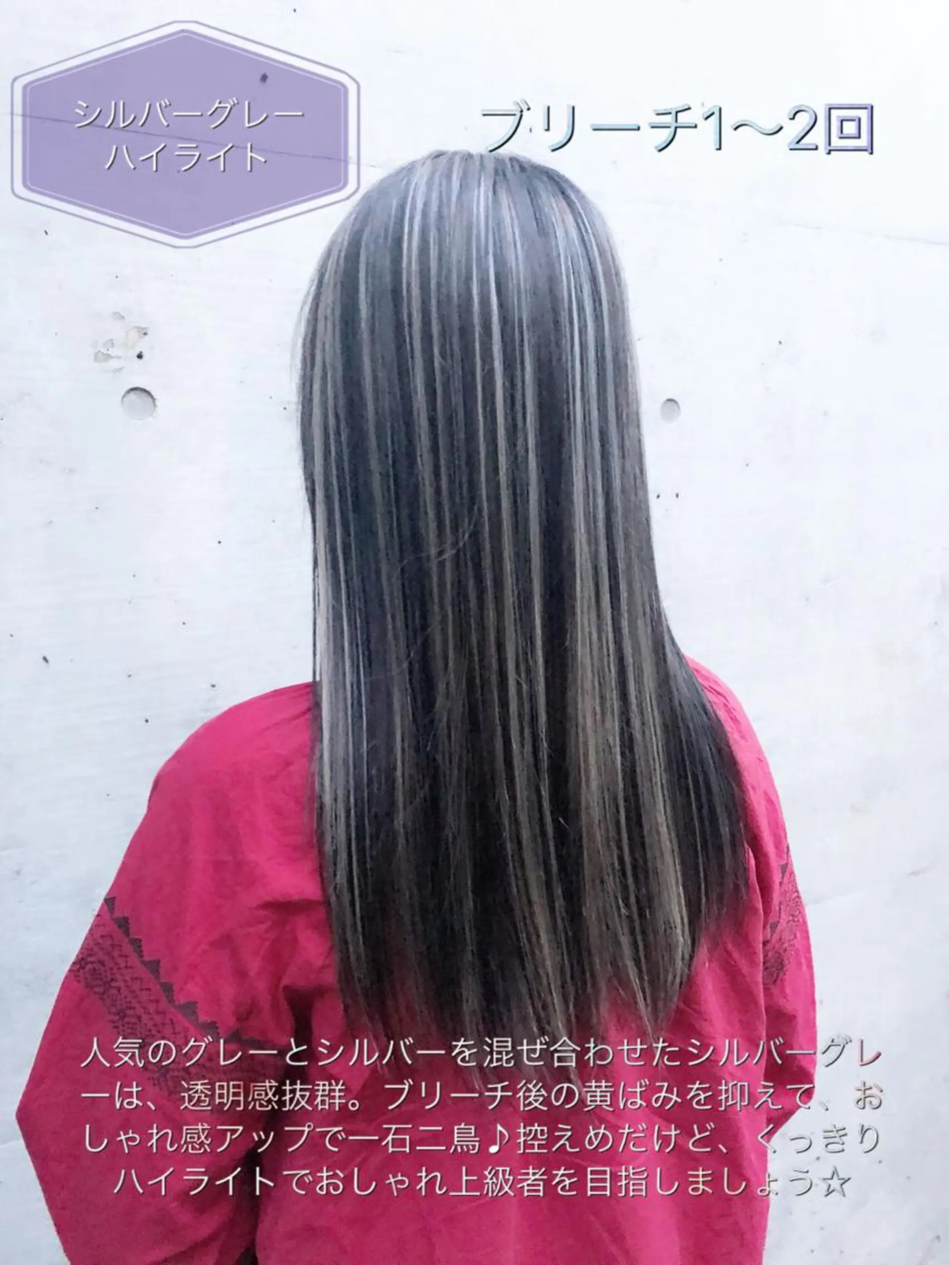 ロング カラー ヘアアレンジ アッシュ ダークアッシュ メッシュ シルバー ミニモお気に入り数 No.1宍戸雄弥のヘアスタイル