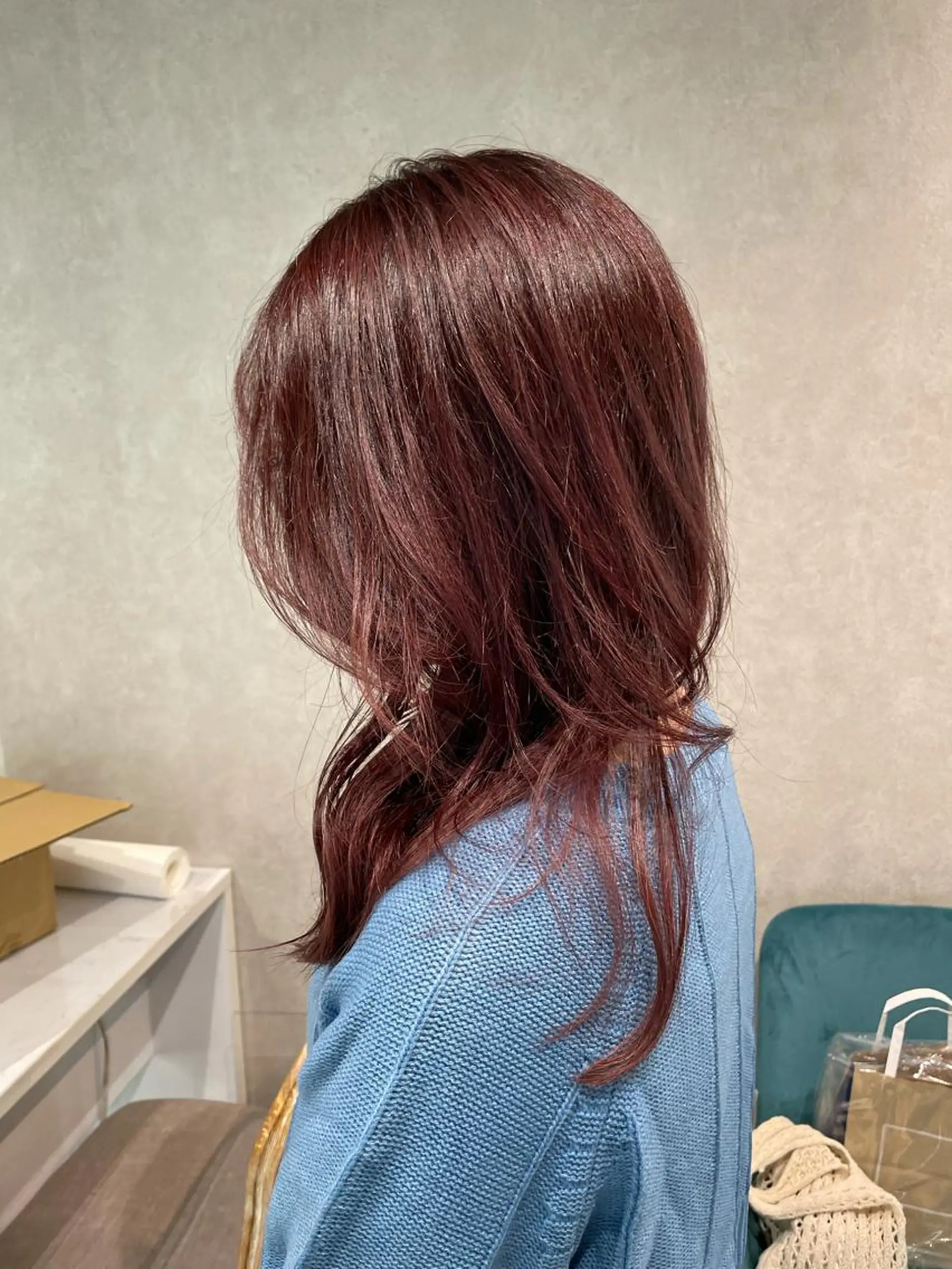 セミロング カラー ヘアカラー ナチュラル透明感🌱 小山美樹子のヘアスタイル