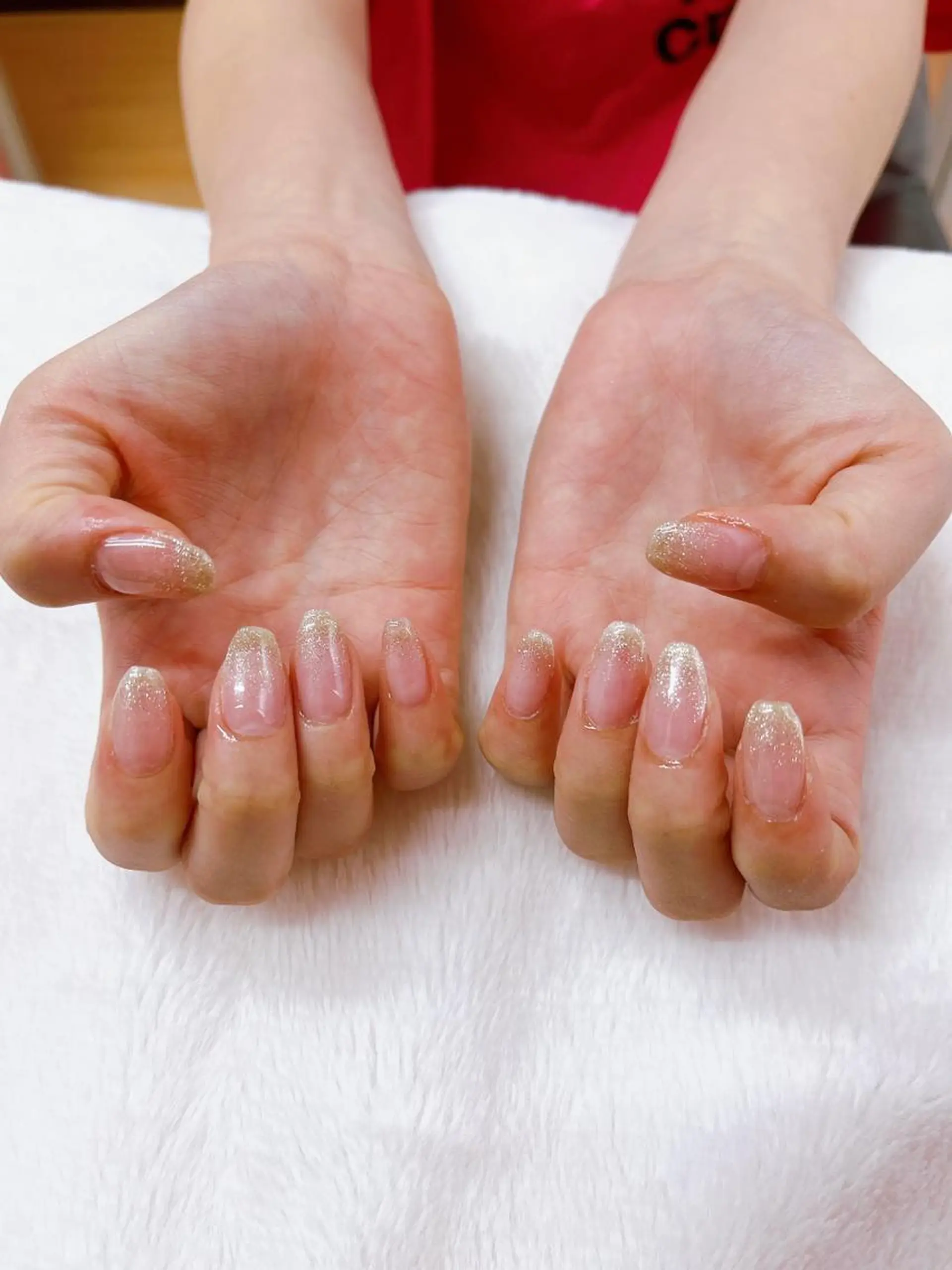 ネイル ラメ(グリッター) ラメグラデーション ハンドネイル kaenail 瑞江のネイルデザイン