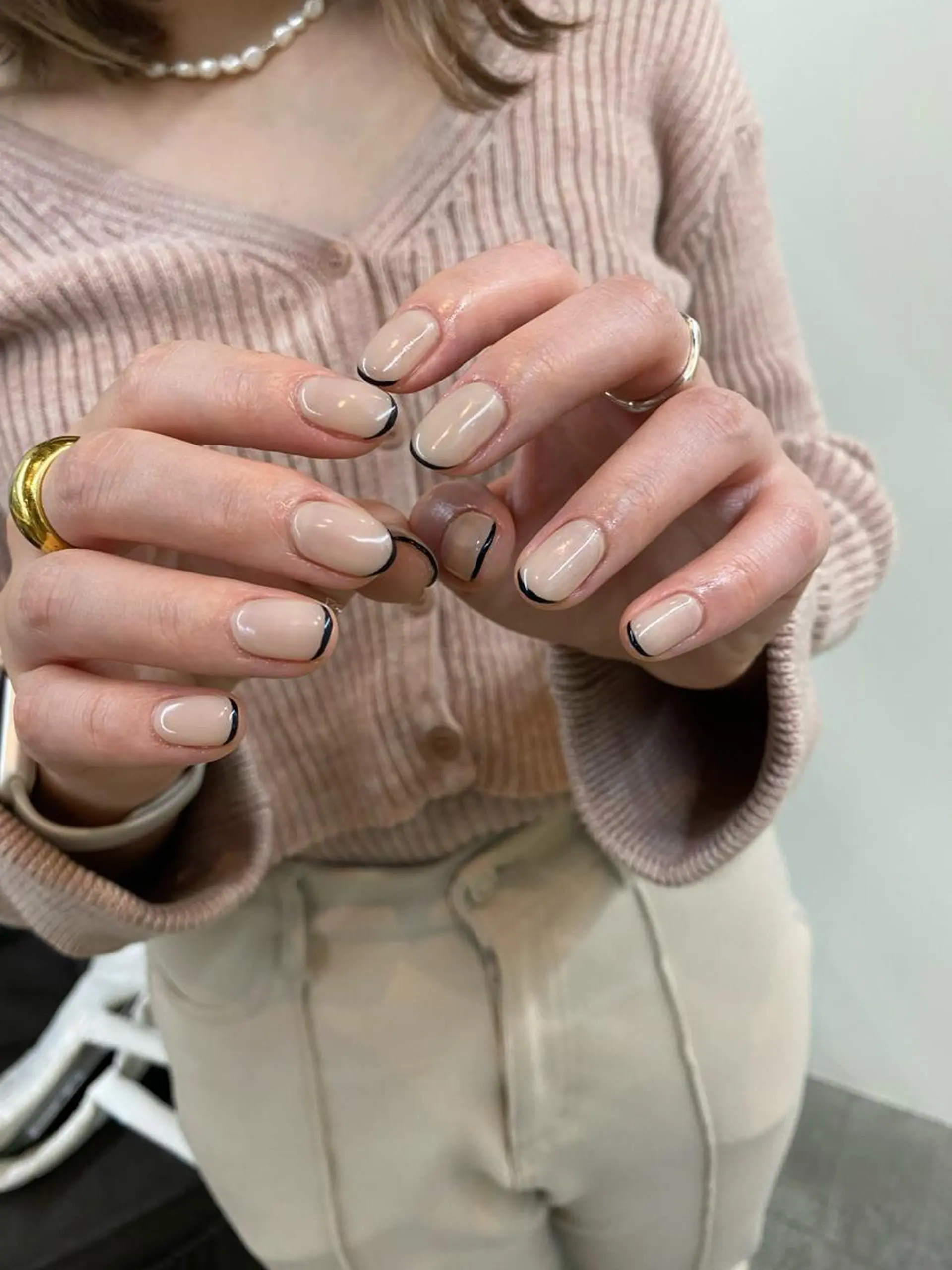 ネイル フレンチネイル ハンドネイル nable.所属・栗林 実莉のネイルデザイン