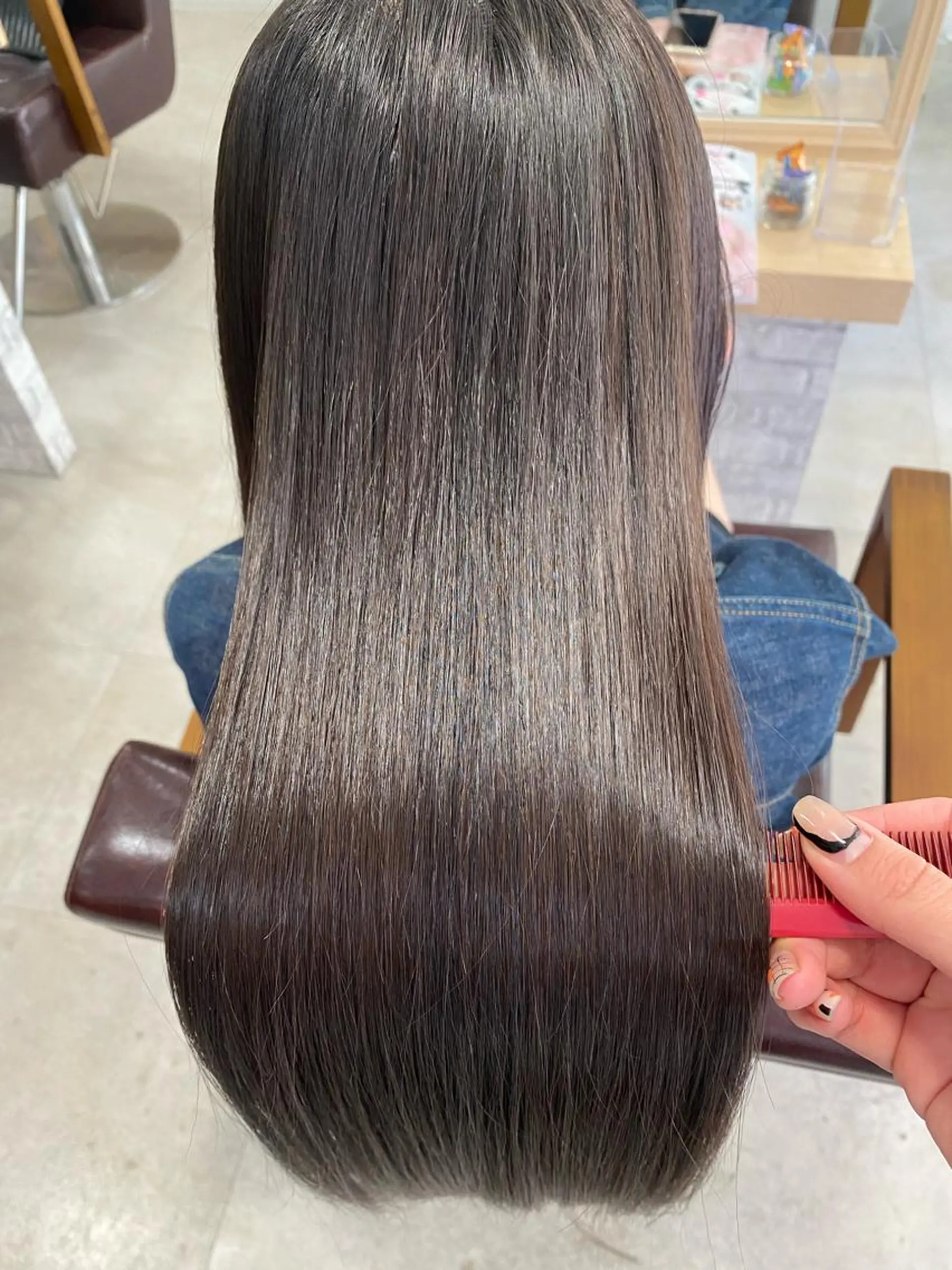 ロング ヘアカラー トリートメント 🎀髪質改善🎀 Olive南森町のヘアスタイル