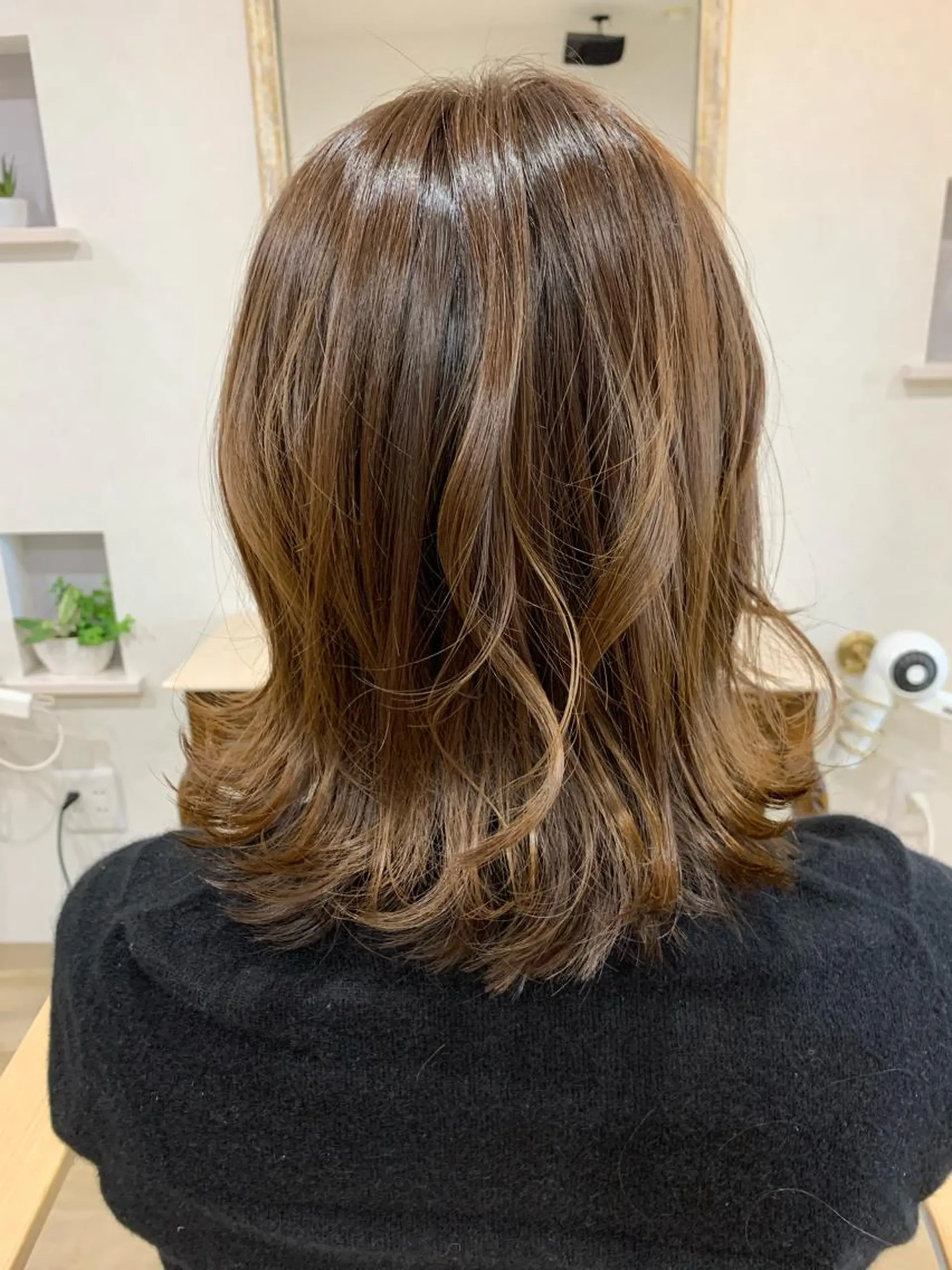 ミディアム カット ヘアカラー トリートメント 竹田駅/半個室 belle./ベルのヘアスタイル