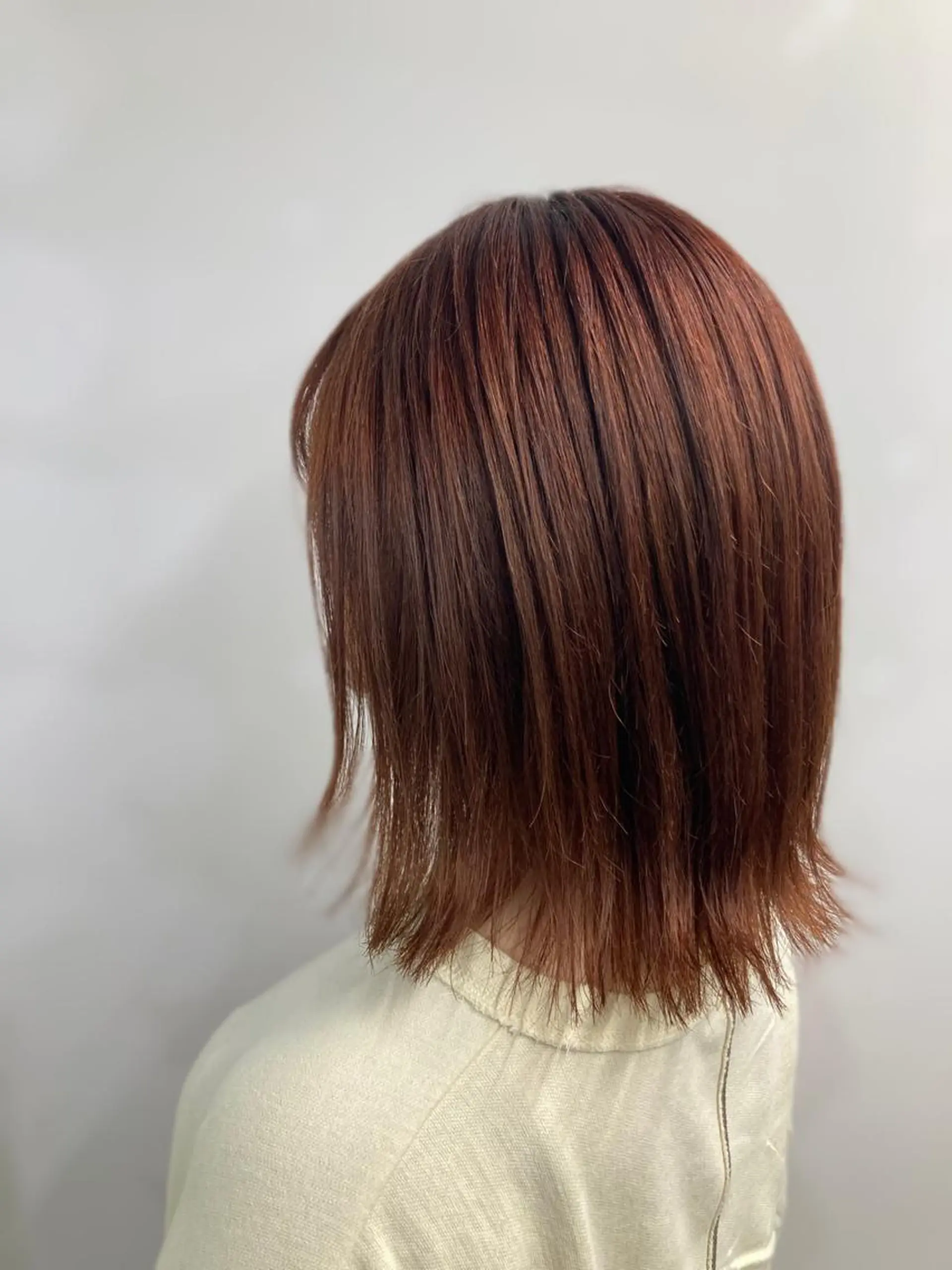 ショート カラー オレンジ カット ブリーチ&似合せボブ 田中寛十のヘアスタイル