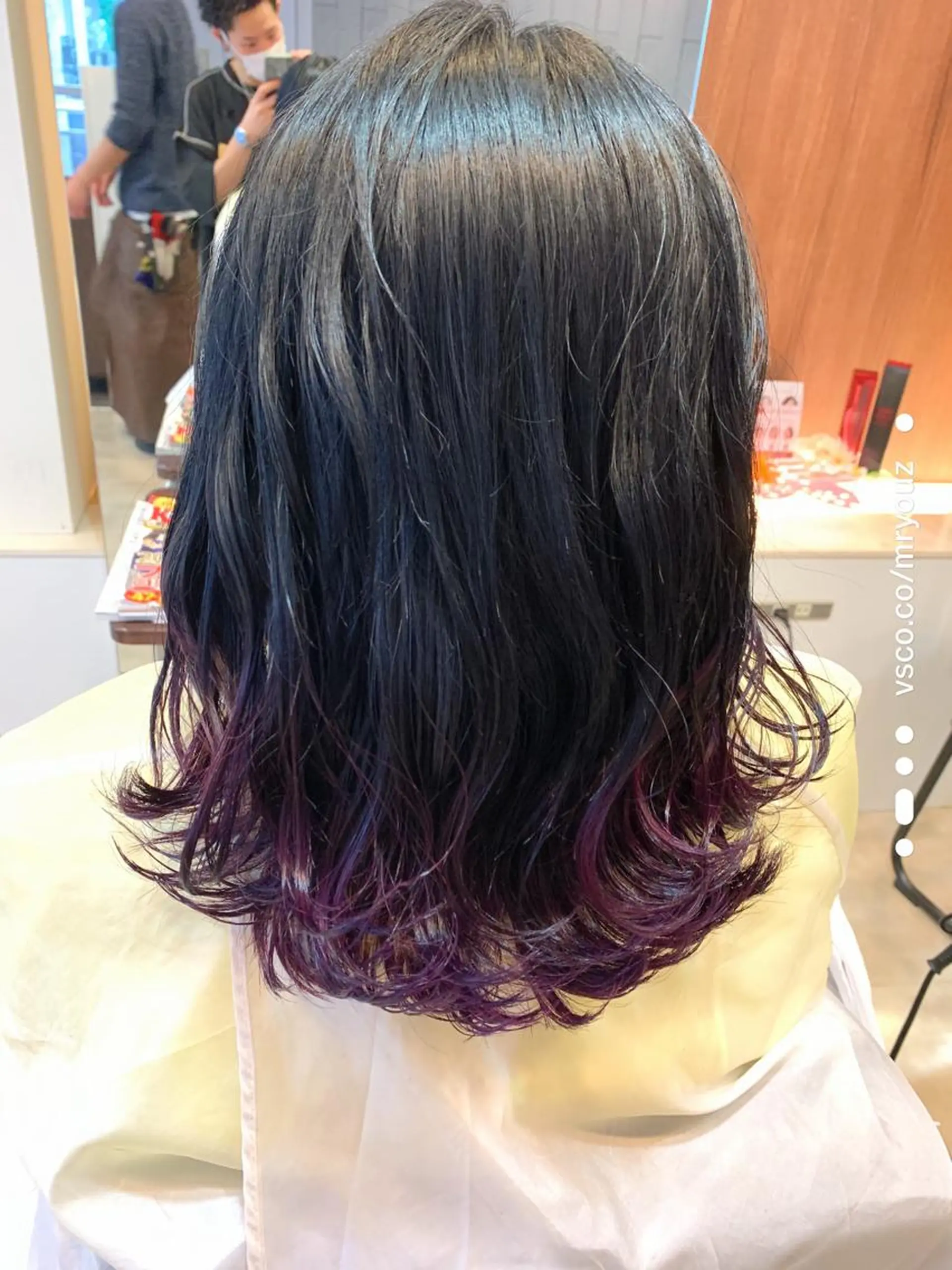 ミディアム メンズパーマ/難波/ 心斎橋　室園亮佑のヘアスタイル