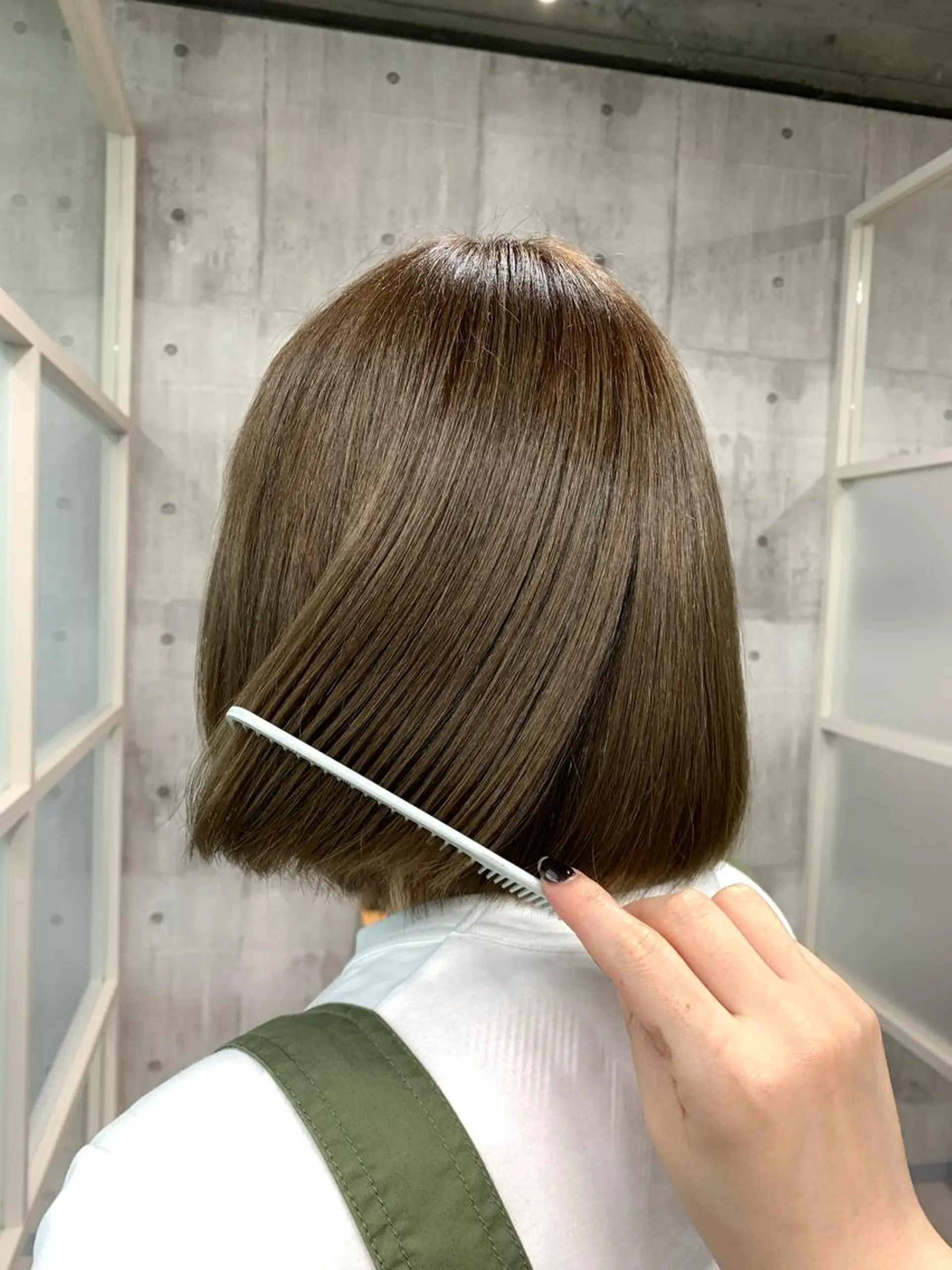 ミディアム ボブ ハイライト 髪質改善 レイヤーカット 🌷大澤ゆい🌷 stylistのヘアスタイル