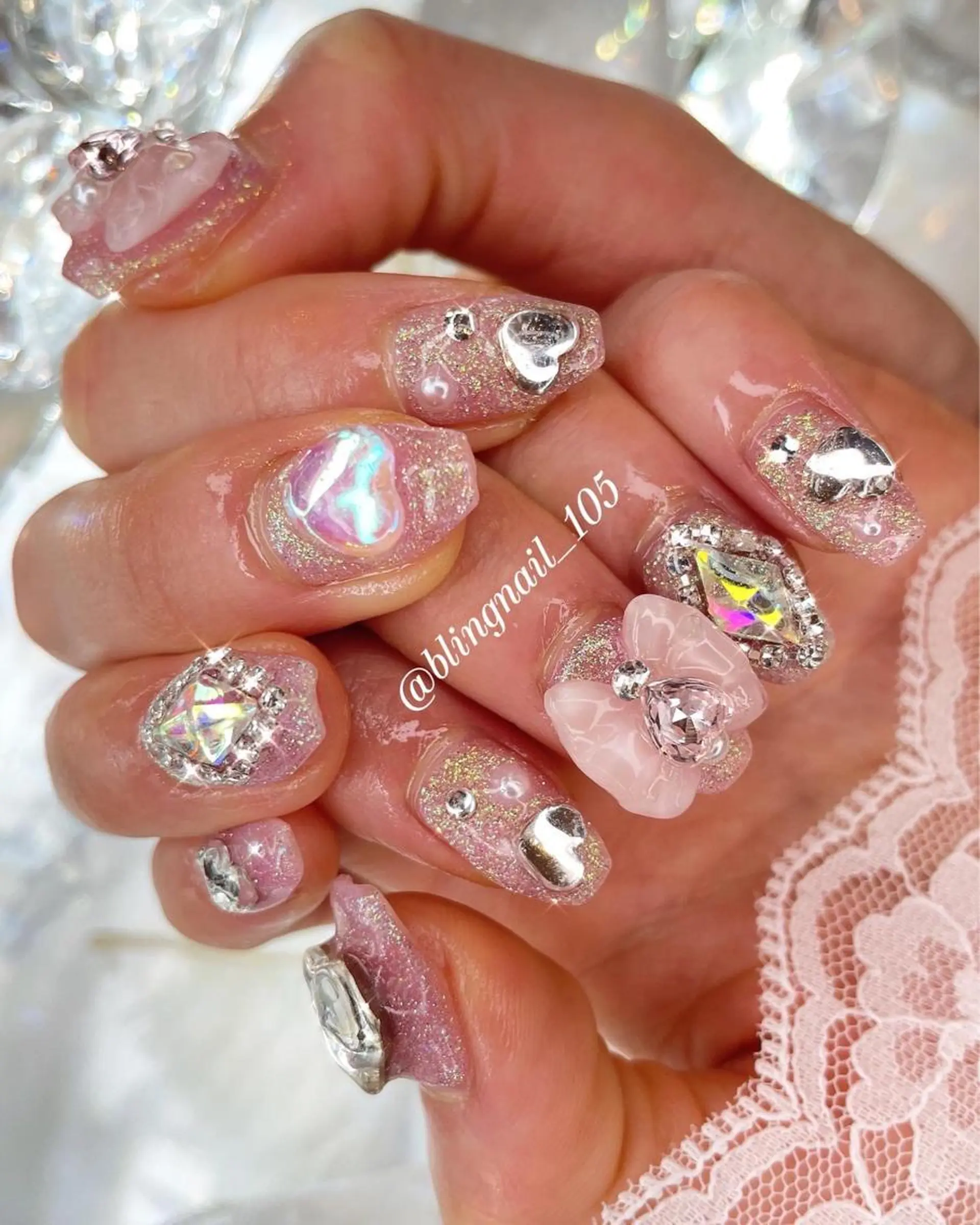 ネイル 23時まで❤︎韓国、 ワンホンネイルのネイルデザイン