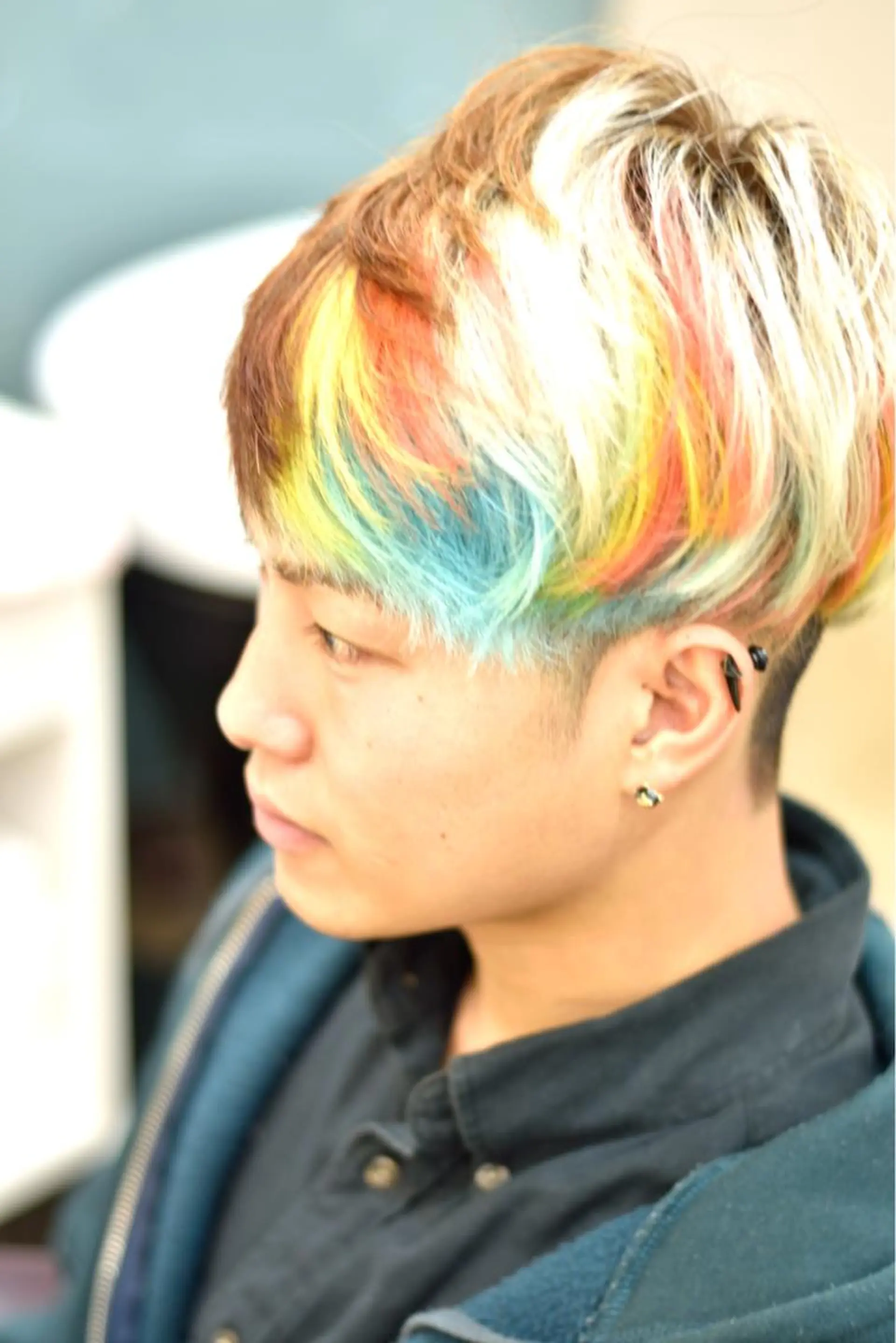 ショート カラー メンズ oluolu hairのヘアスタイル