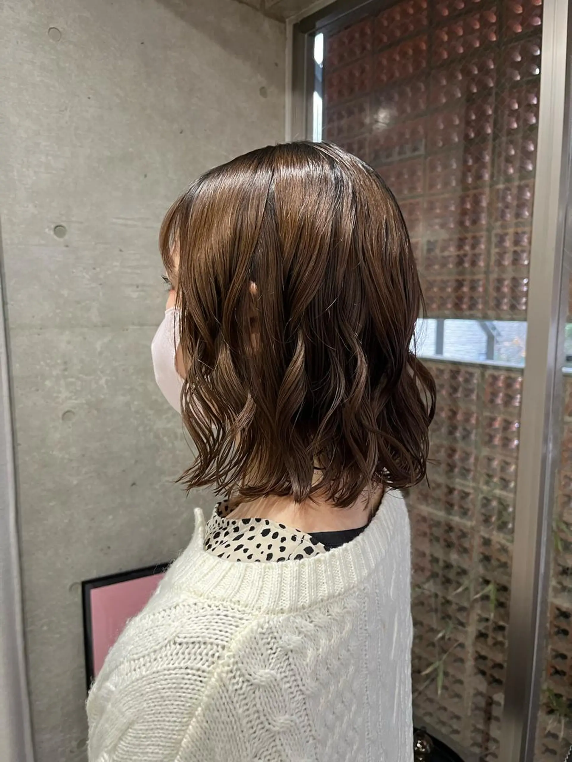 ミディアム パーマ カット パーマ トリートメント ロングパーマ木村 ボブパーマのヘアスタイル