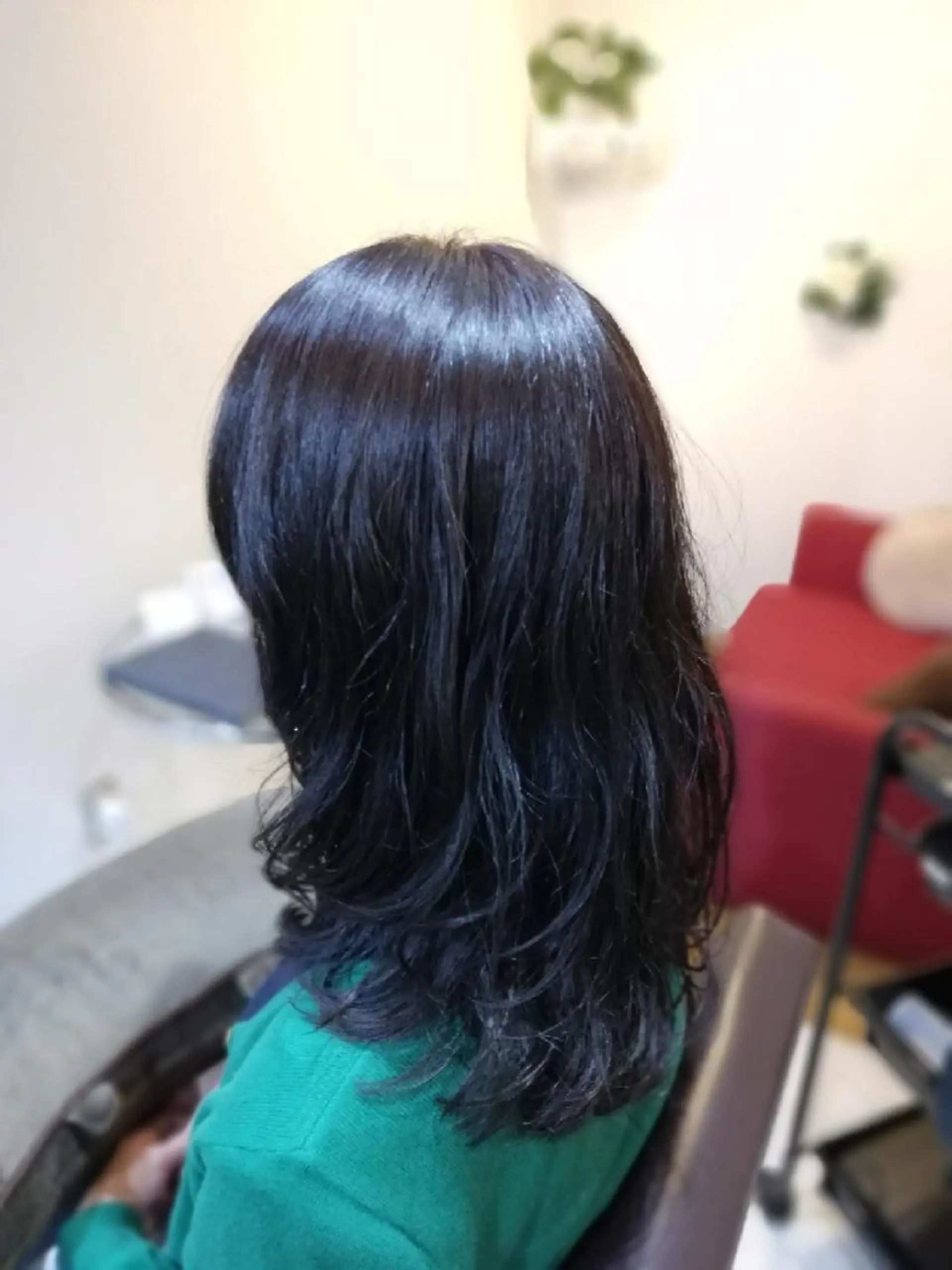 セミロング パーマ カラー カット パーマ 北林 弘展のヘアスタイル