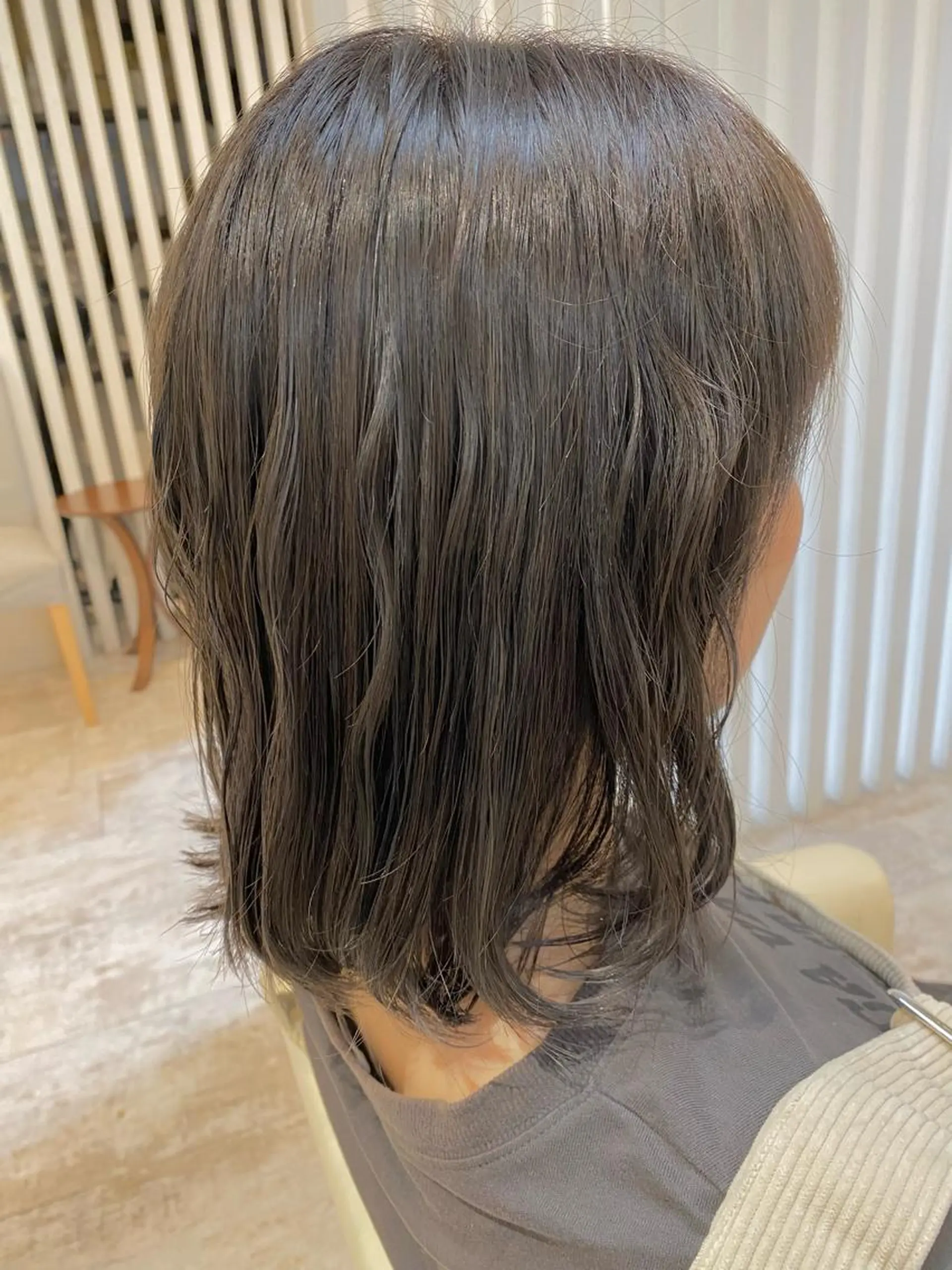 セミロング カラー ヘアアレンジ Design Color🐰アユミのヘアスタイル