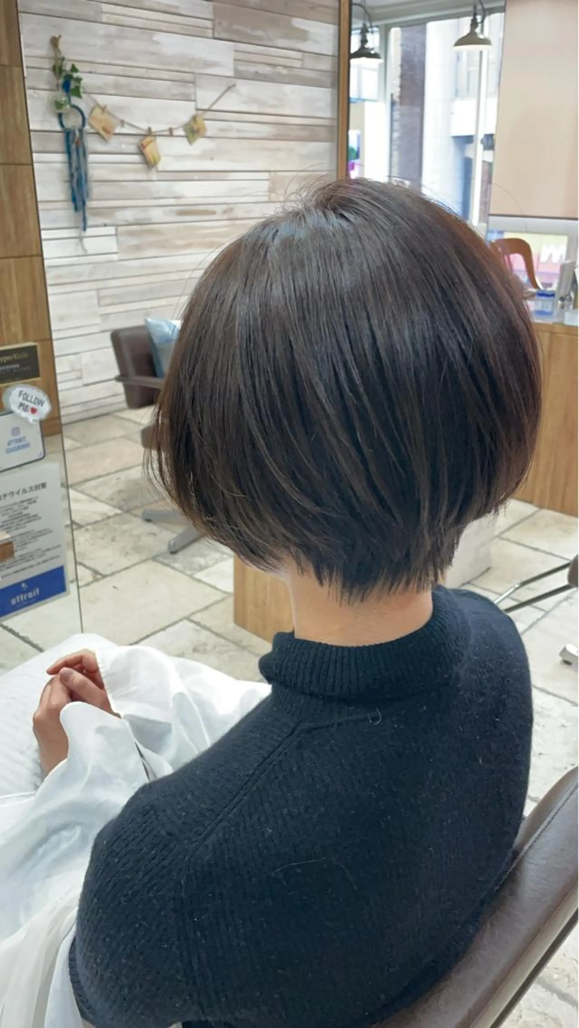 ショート カラー 透明感カラー くびれヘア ショートヘア ハッシュカット/ボブ /レイヤー/彩奈のヘアスタイル