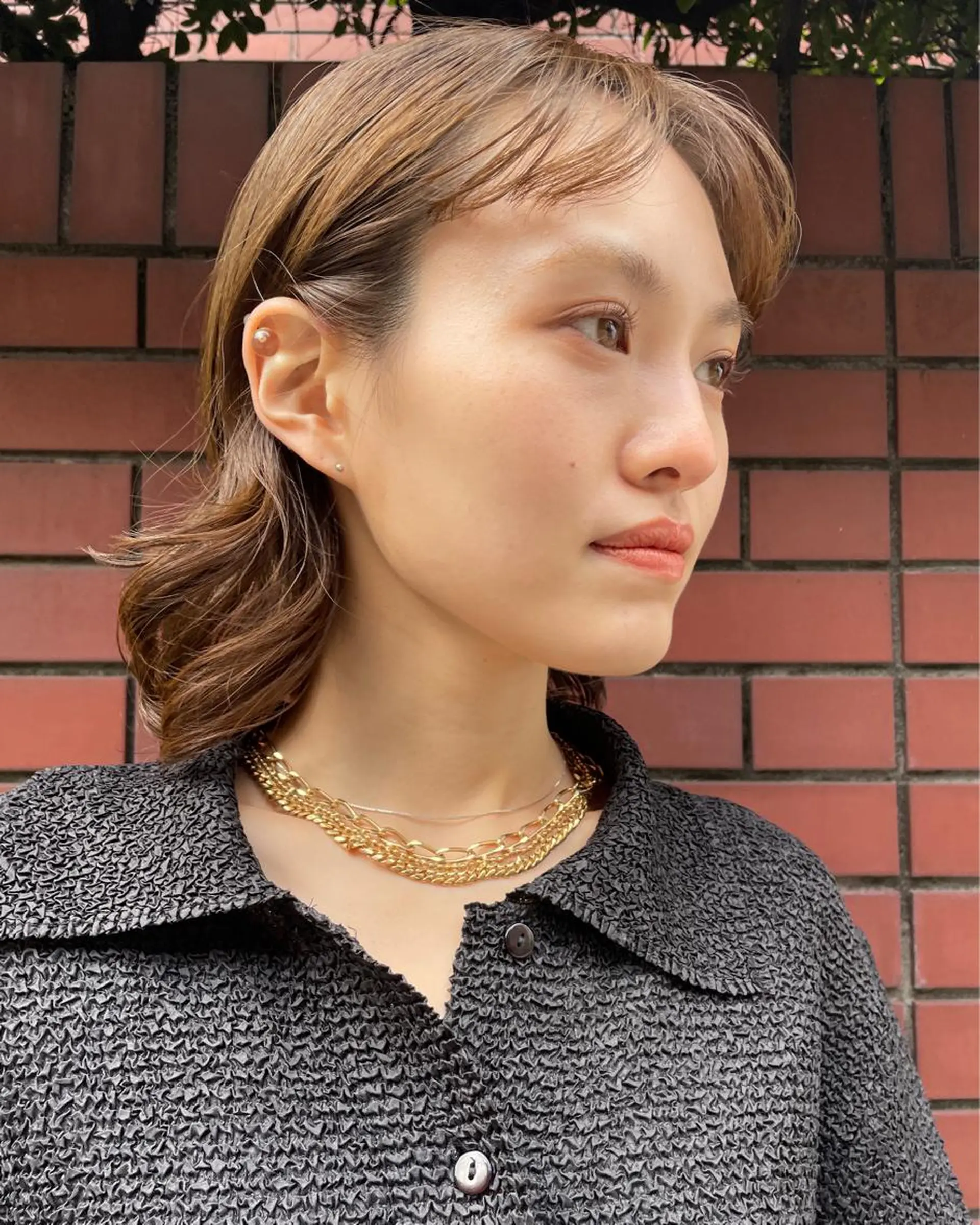 ミディアム カラー パーマ 吉田一輝 外国人パーマのヘアスタイル