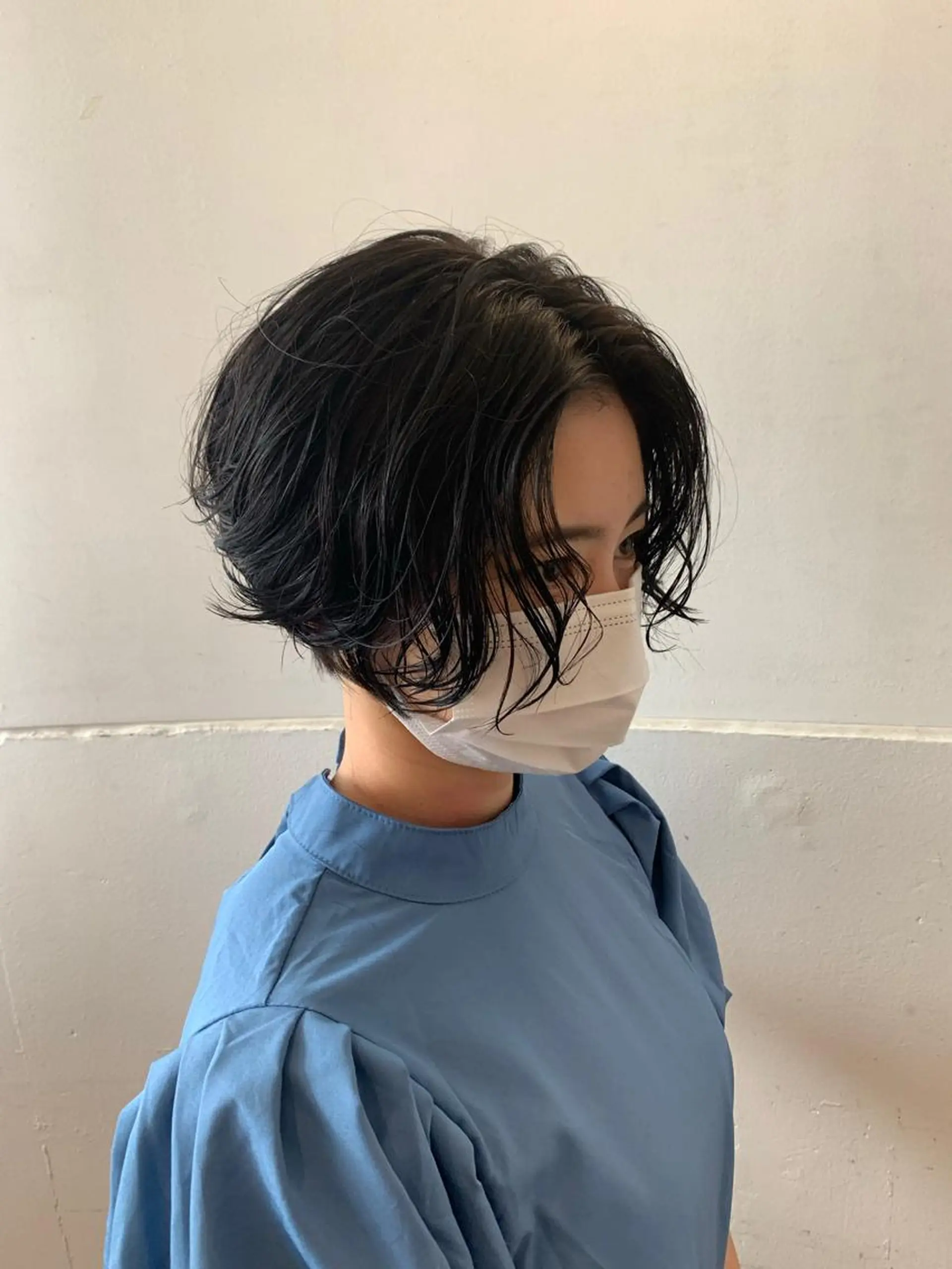 ショート コテ巻きパーマ/韓国 パーマ/佐野のヘアスタイル