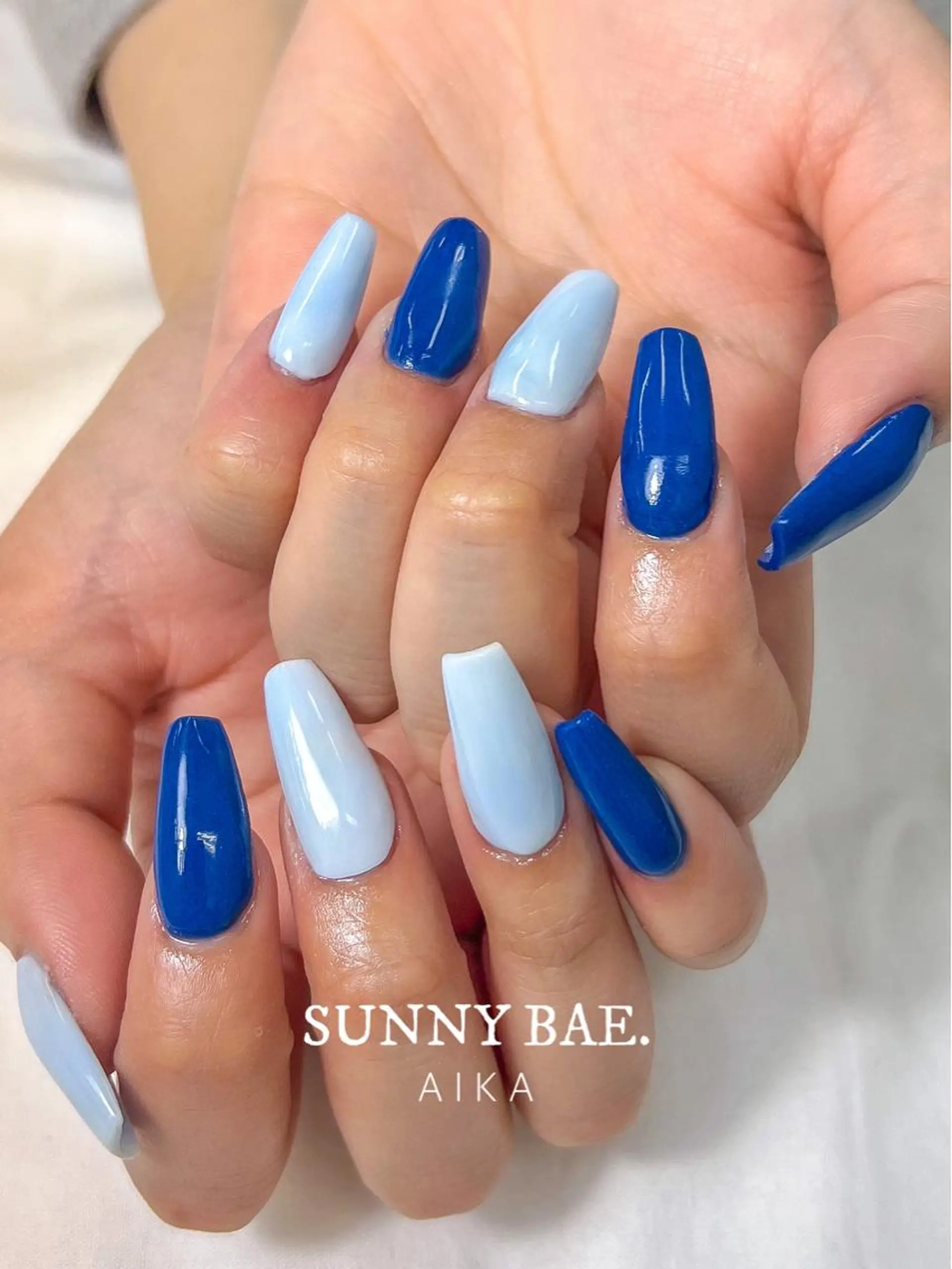 ロング ネイル ロング アートネイル キラキラネイル ロングネイル スカルプネイル SUNNY BAE.所属・Made By AIKAのネイルデザイン