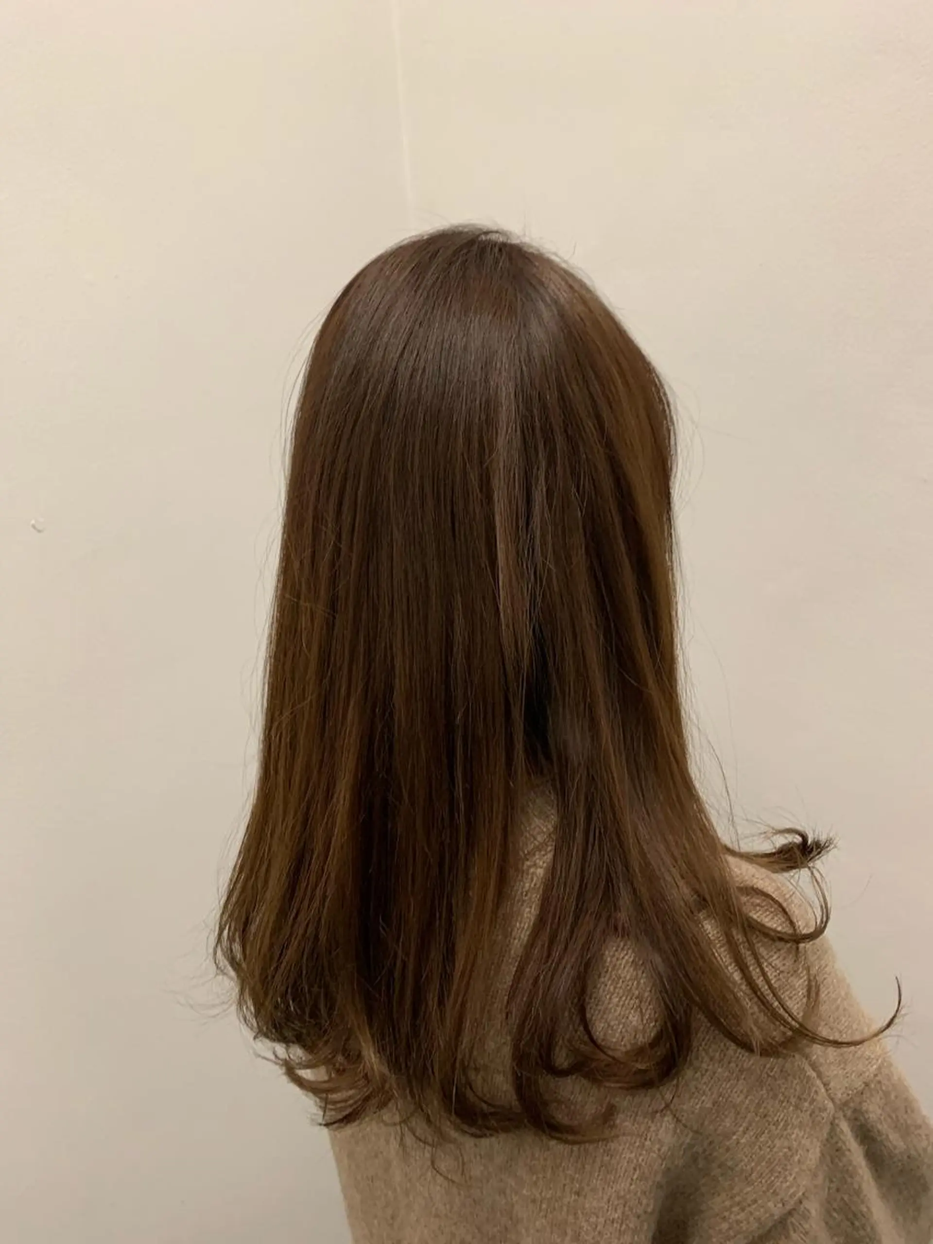 セミロング カラー ブラウンカラー バイオレットカラー バイオレットブラウン 縮毛/ショート/ ボブ/レイヤー/小原のヘアスタイル