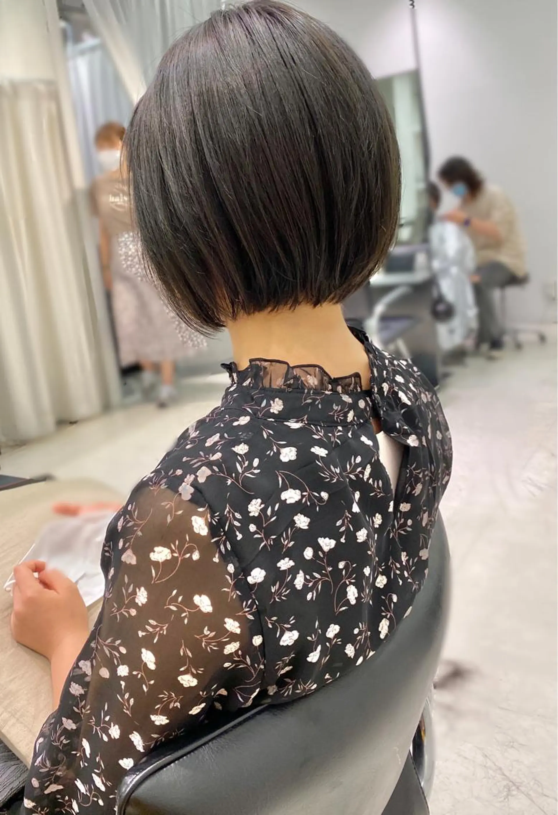 ショート カラー ワンレンボブ ボブ カット ヘアカラー 似合わせ専門美容師 なかじまのヘアスタイル