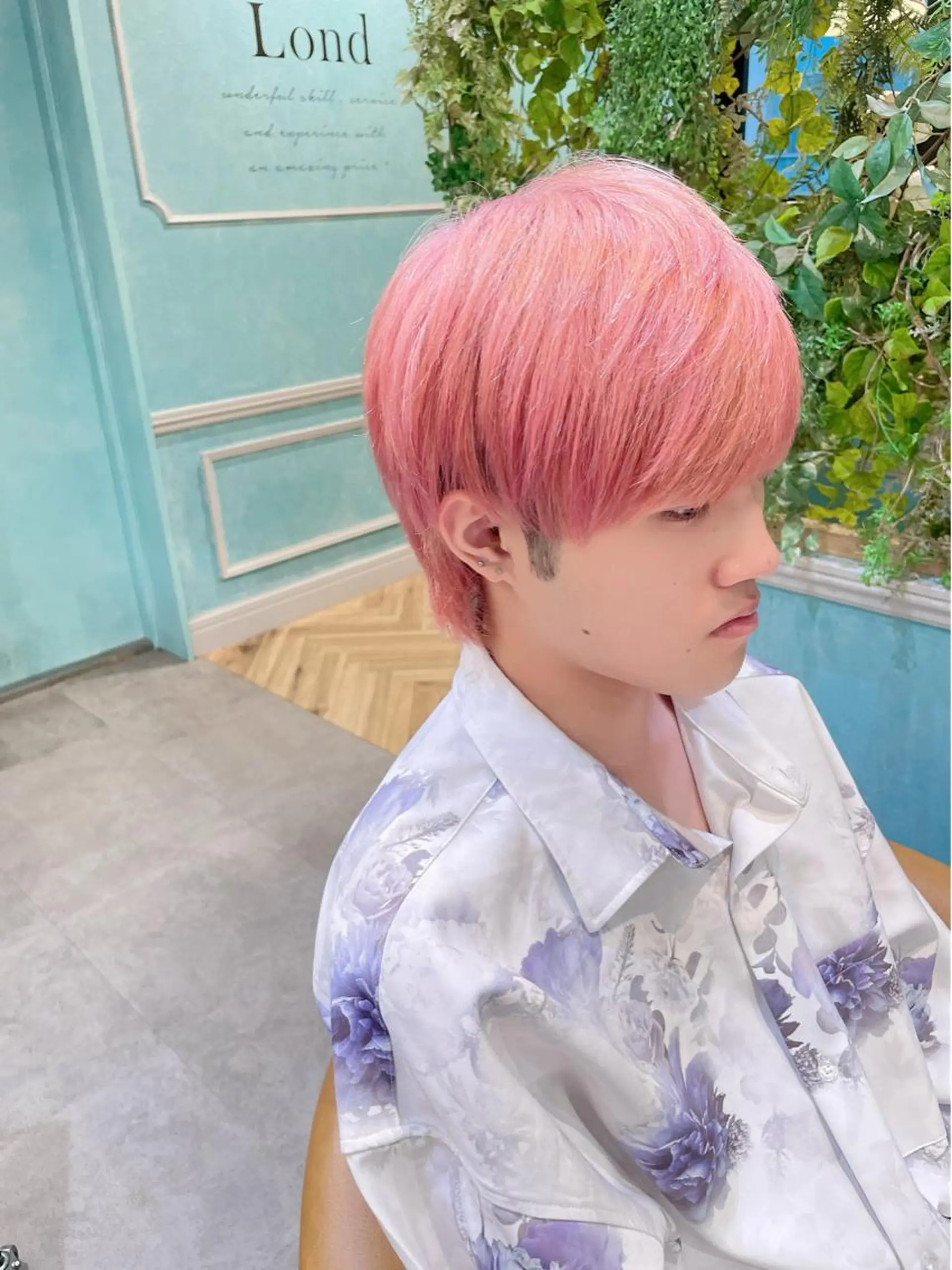 カラー メンズ カット ヘアカラー 縮毛矯正　髪質改善 韓国風レイヤー　吉田のヘアスタイル