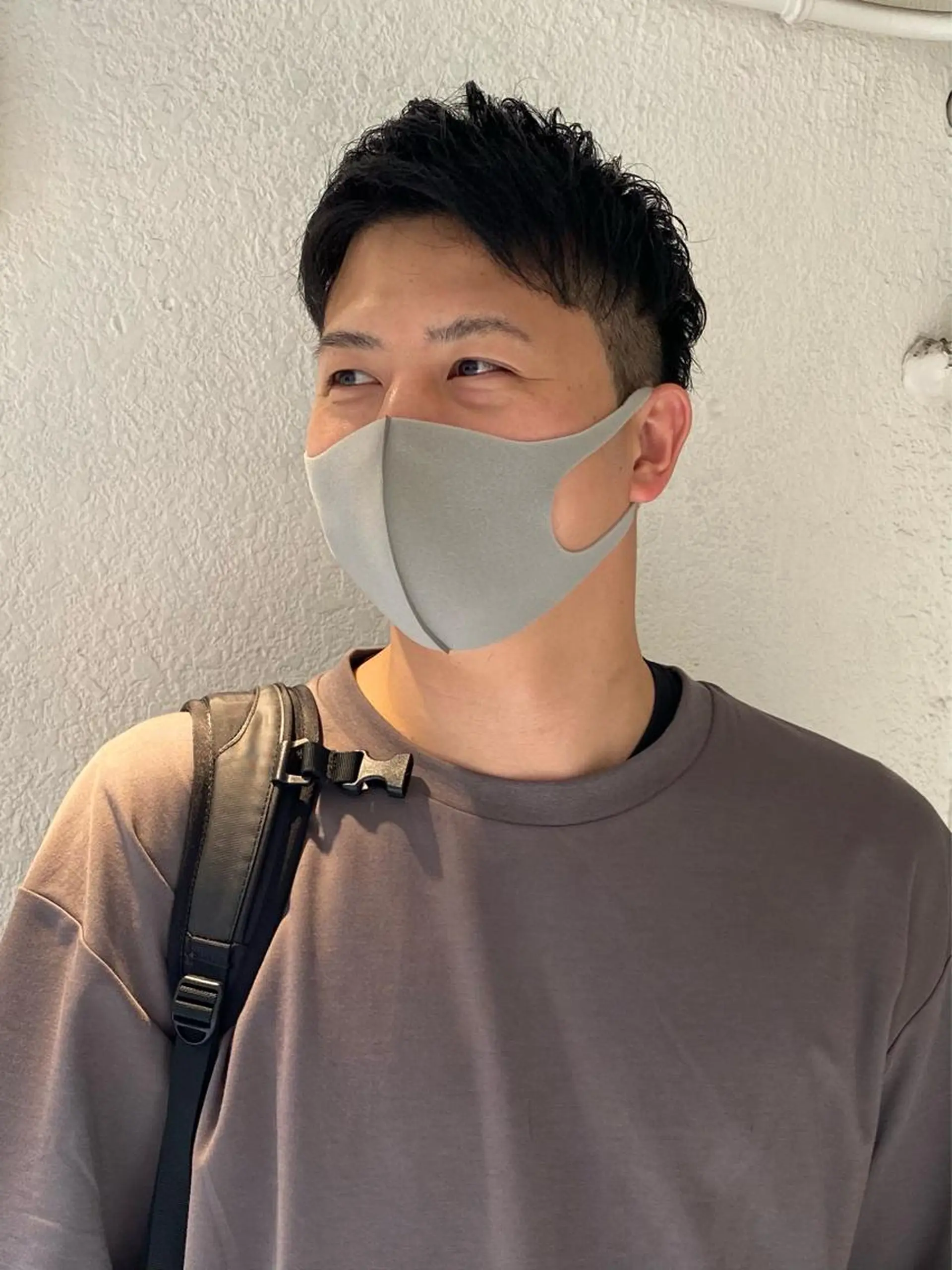 ショート メンズ アップバング 小川 美奈のヘアスタイル