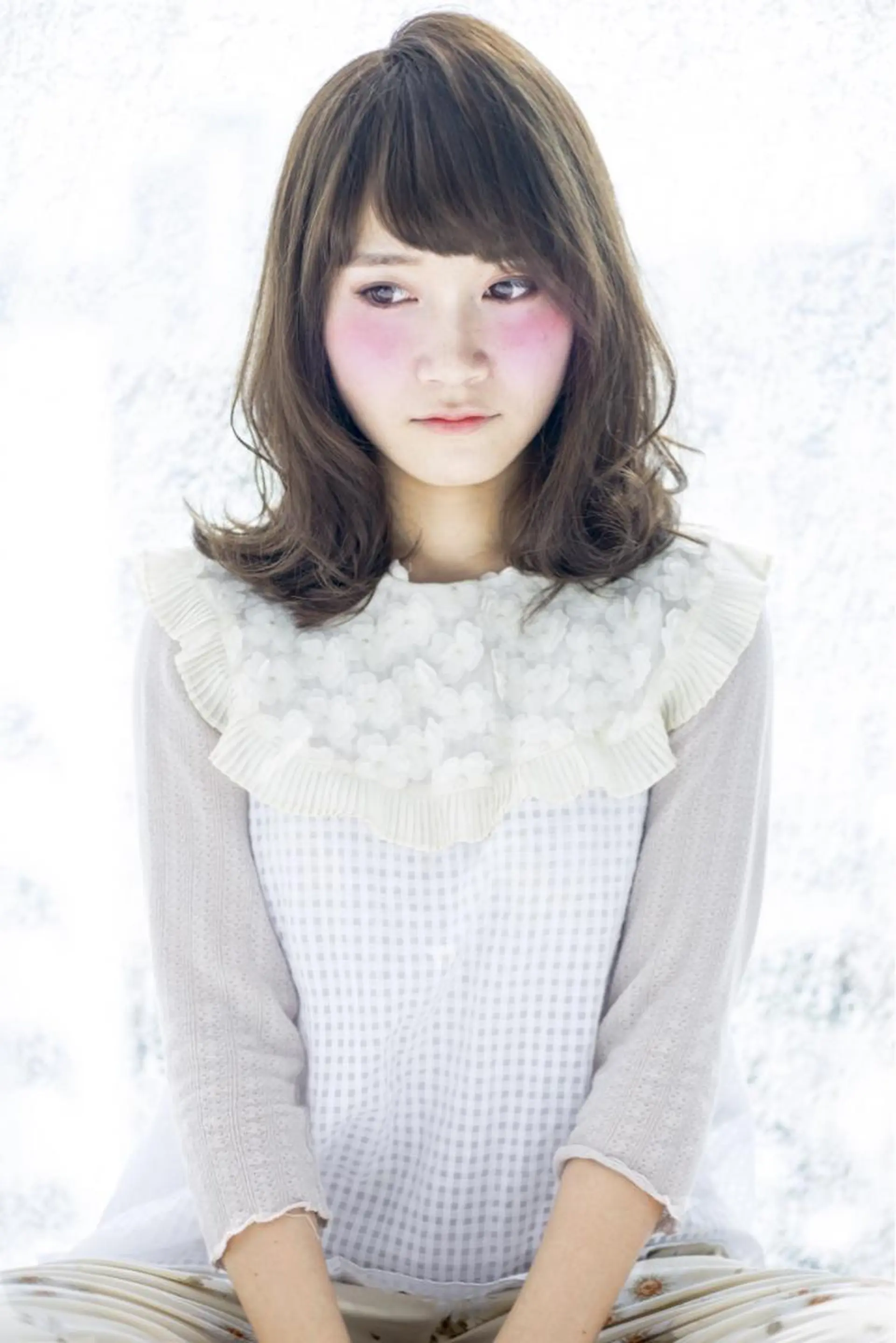 ミディアム セミロング ロング カラー Re:ta Hair 飯田淳平のヘアスタイル