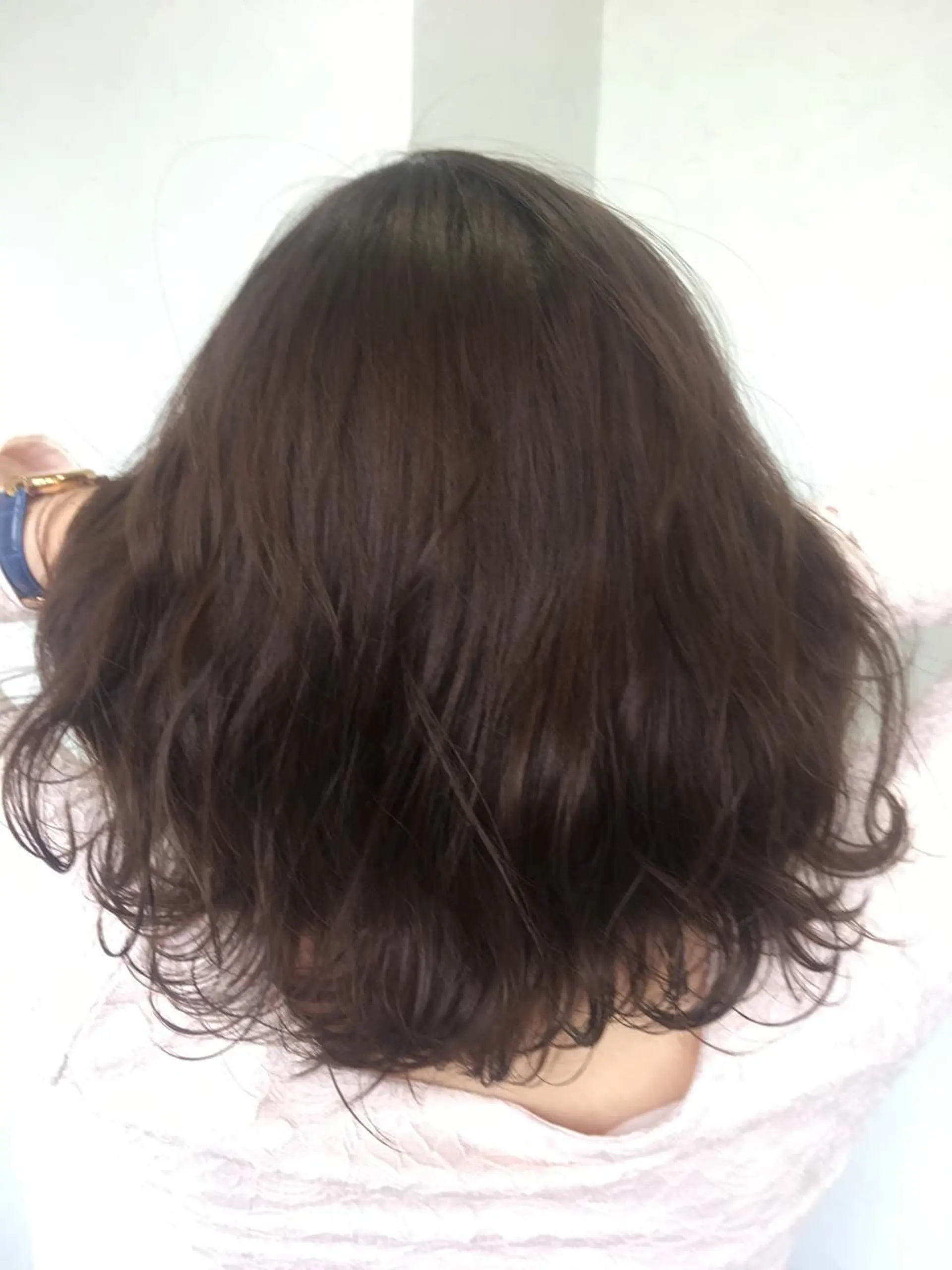 ミディアム カット ヘアカラー ブリーチ毛縮毛矯正 👑山口のヘアスタイル