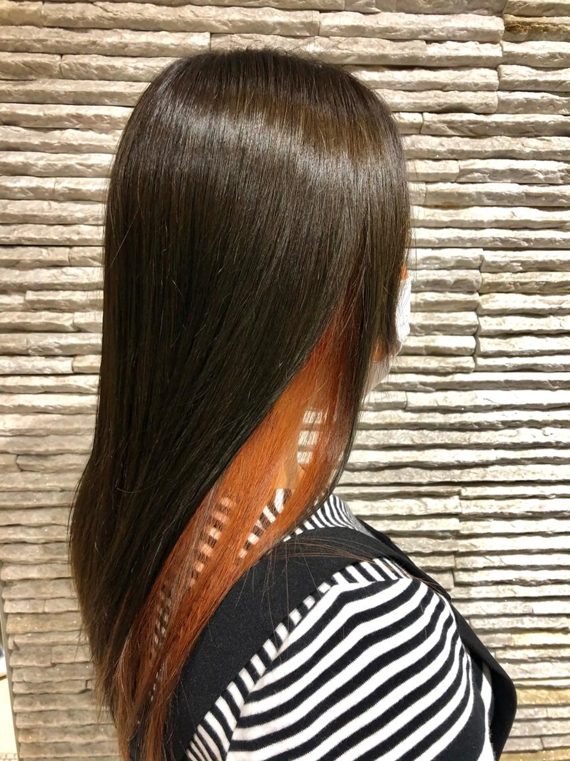 ロング カラー カット ヘアカラー 一戸 拓斗のヘアスタイル