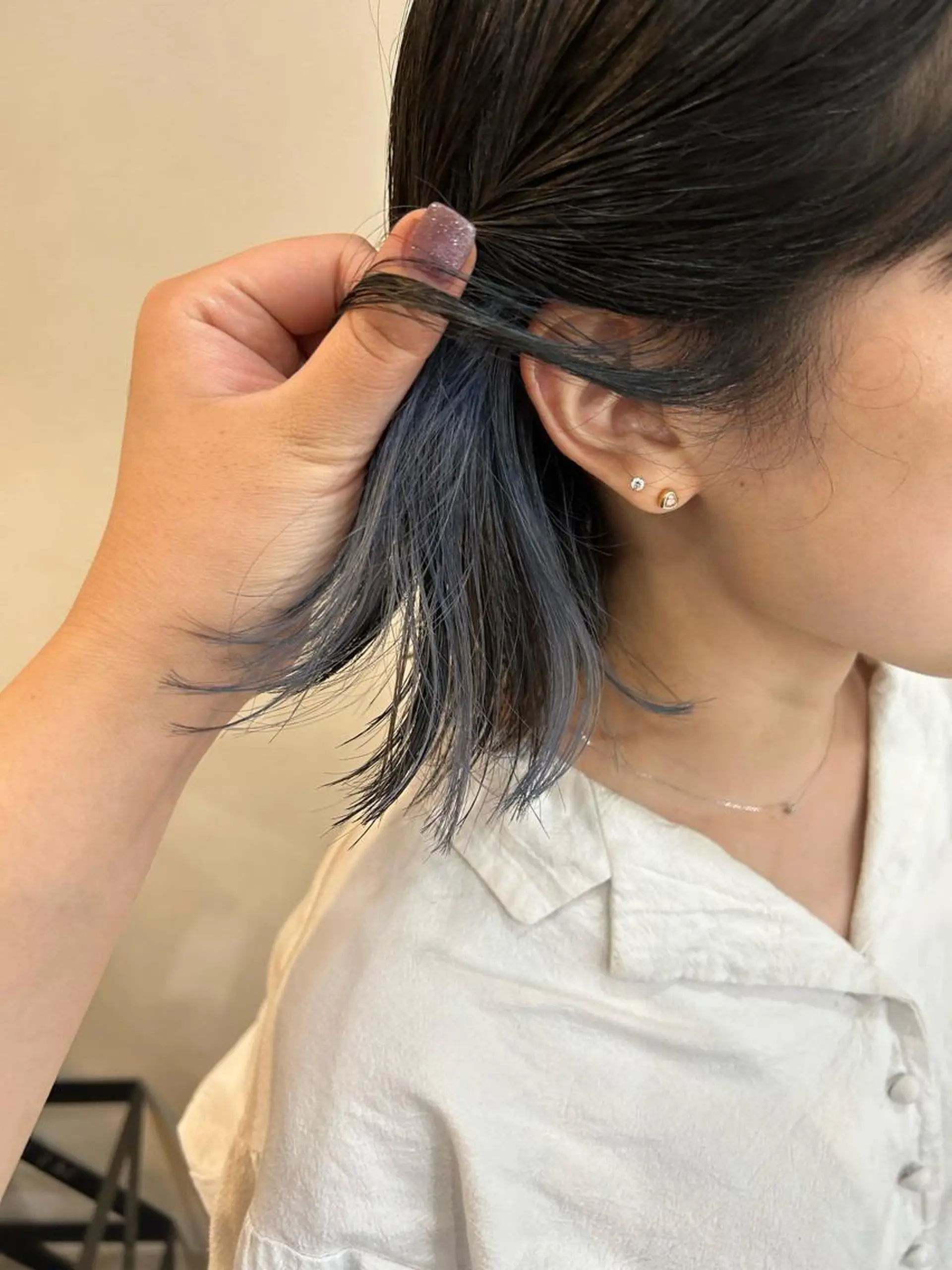 ミディアム カラー カット ヘアカラー トリートメント ボブ/透明感カラー 🧸YUI❤️のヘアスタイル