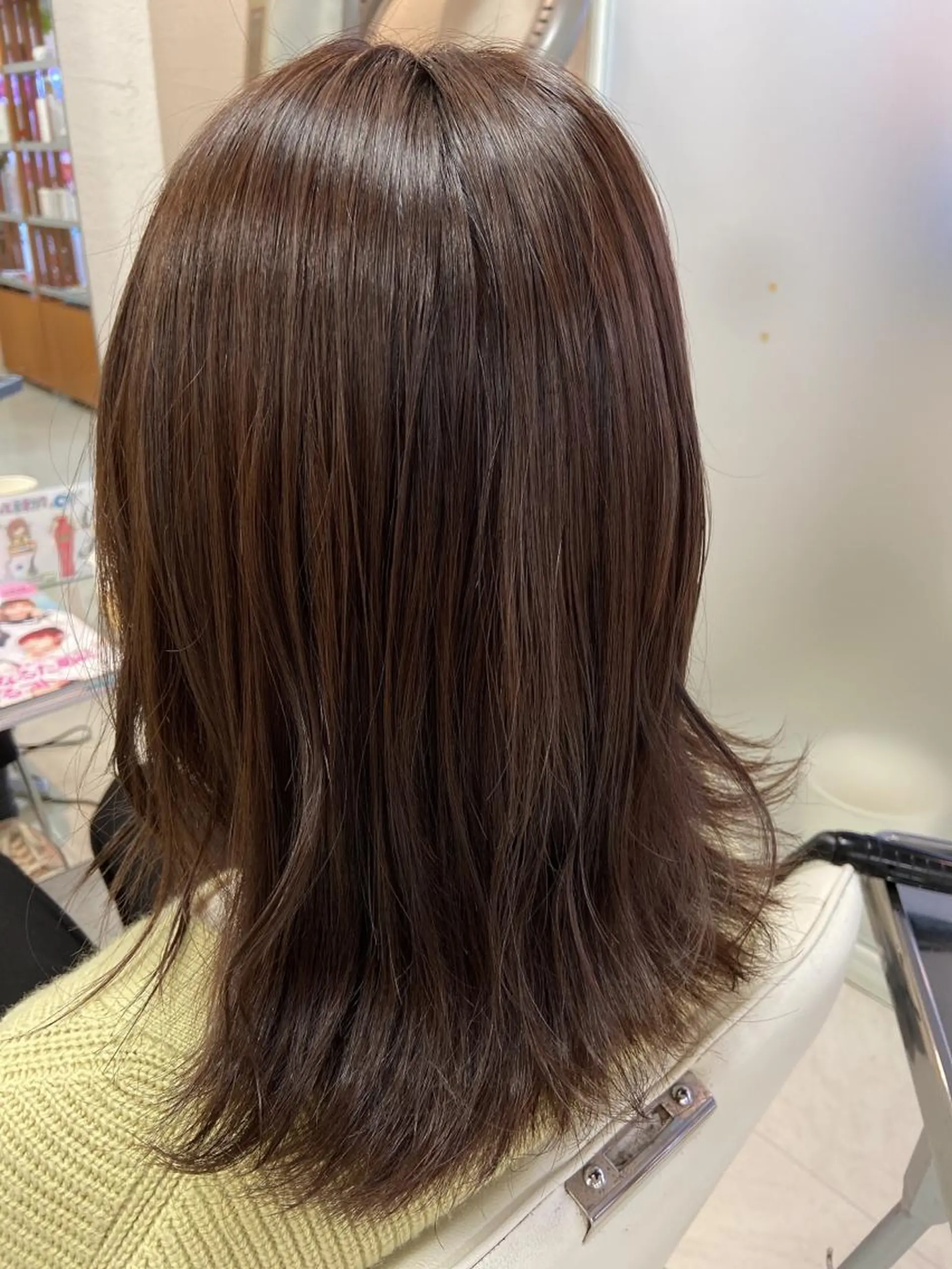 セミロング カラー 菊地 美憂のヘアスタイル