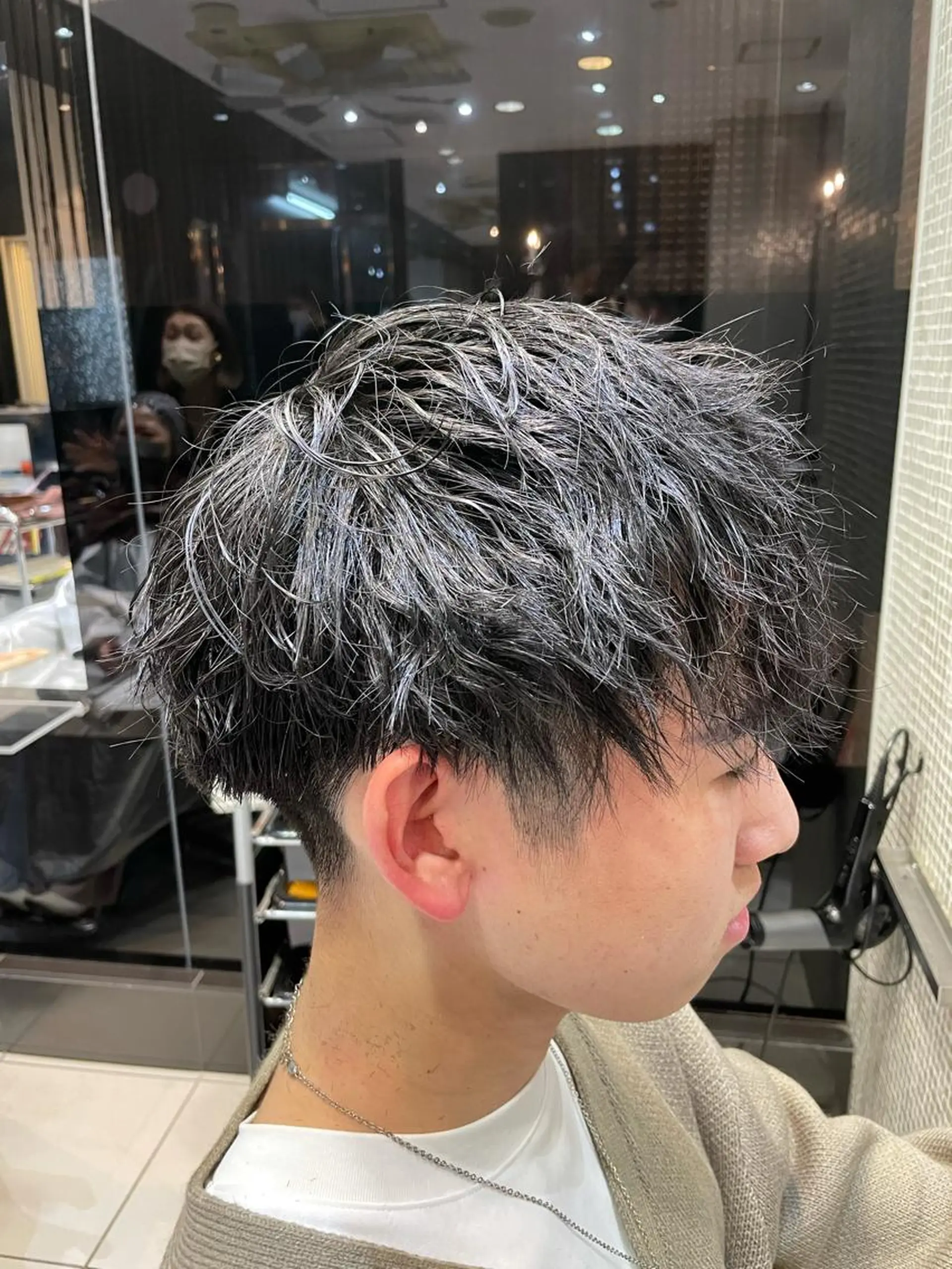 パーマ メンズ カット パーマ ヘアセット ano渋谷(旧Lauburu  bat.hair渋谷2号店所属・メンズ特化🔥 アサオカカズキのヘアスタイル