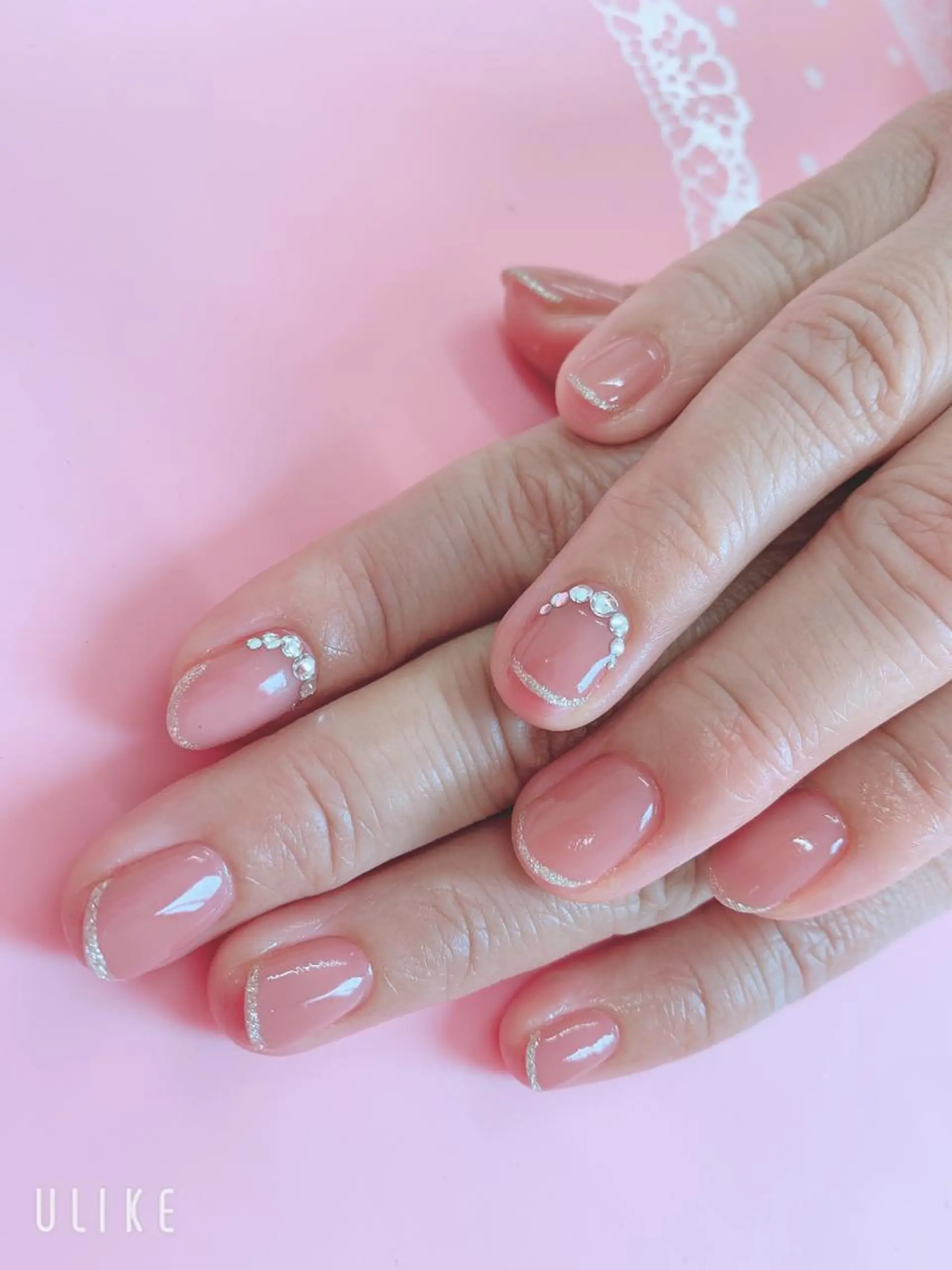 ネイル ラメ(グリッター) ストーンネイル ハンドネイル Embellir ♡鏡味のその他イメージ